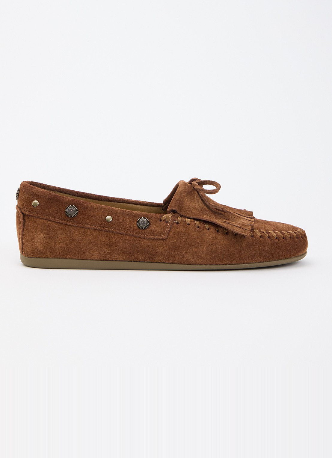 Jonak Louison mocassin van kalfssuède - voorkant 2 cognac