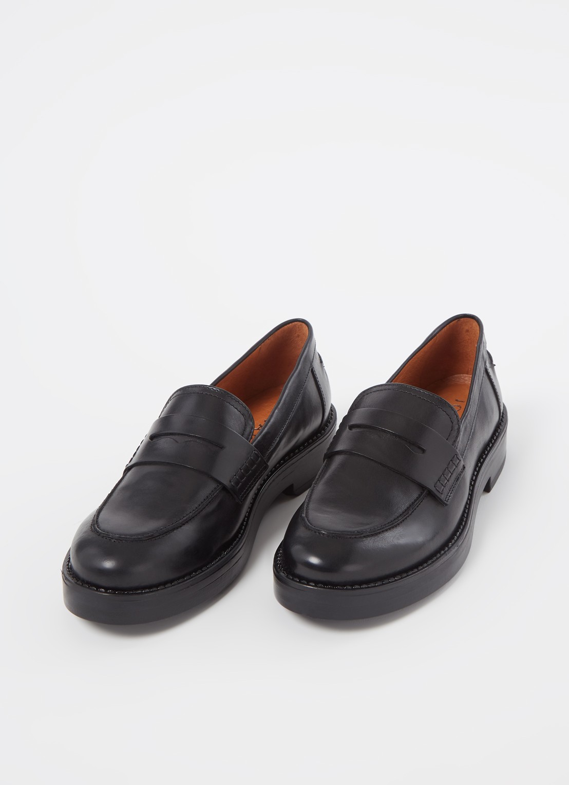 Jonak Mirna Cuir loafer van leer - detail 3 zwart