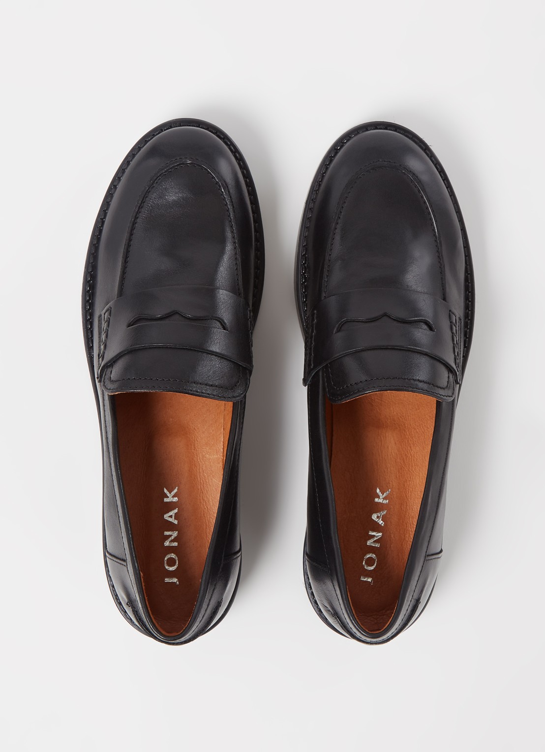 Jonak Mirna Cuir loafer van leer - detail 5 zwart