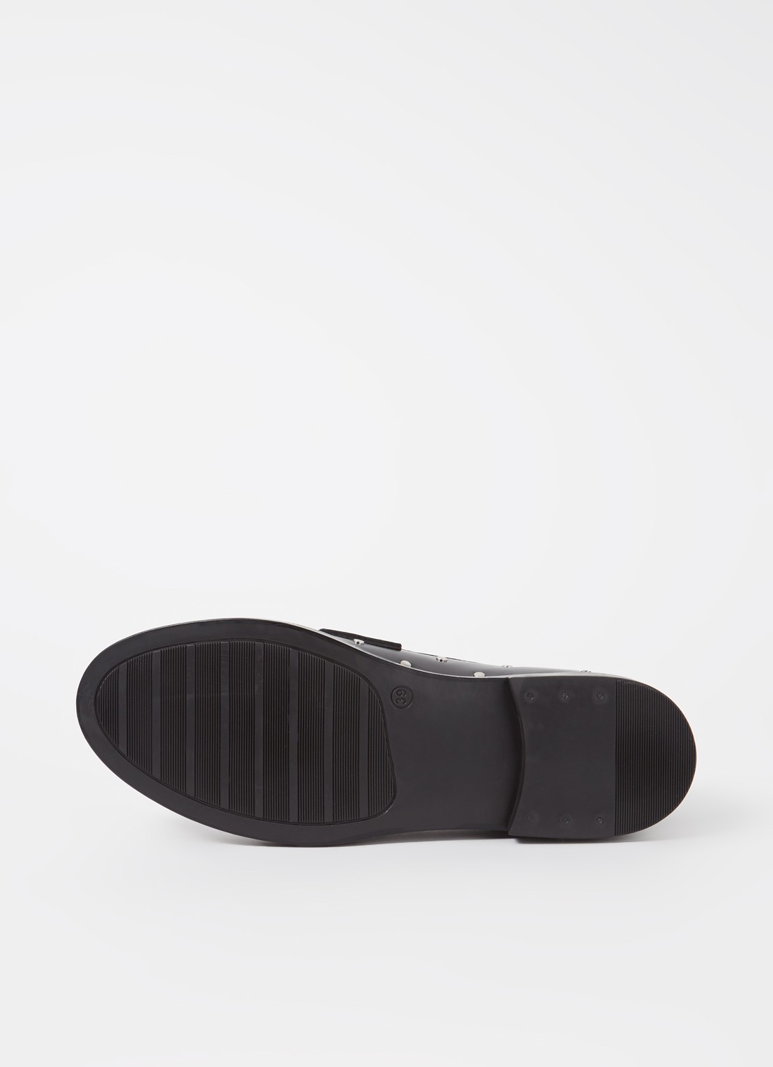 Jonak Mirnou loafer van leer met studs - detail 6 zwart