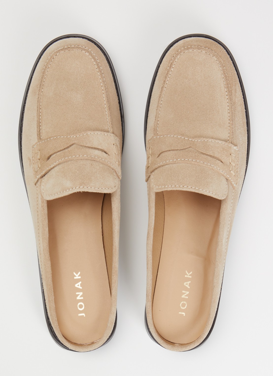 Jonak Nancy loafer van suède  - detail 5 beige