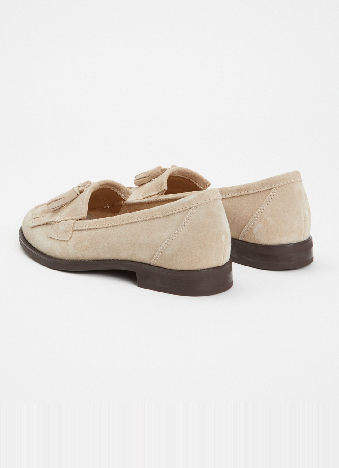 Jonak Nelle Croute loafer van suéde  - achterkant 5 beige