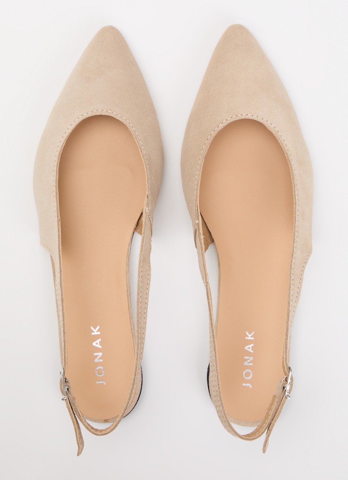 Jonak Noa slingback van leer  - detail 3 camel