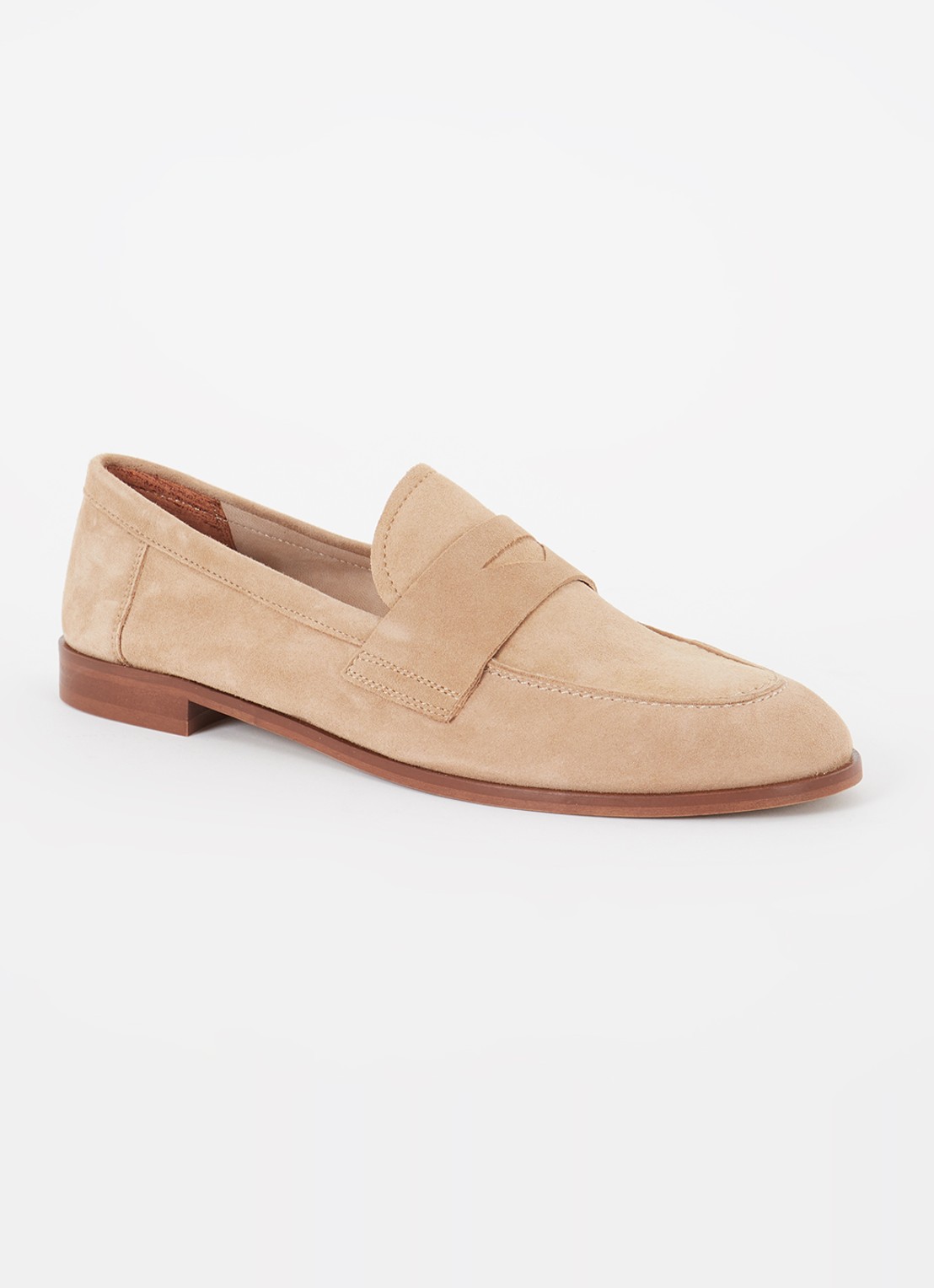 Jonak Thelma loafer van geitensuède - voorkant 5 camel