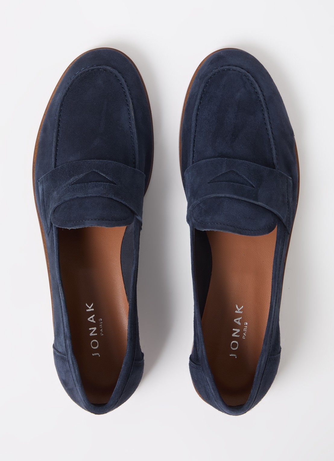 Jonak Thelma loafer van geitensuède - detail 4 indigo