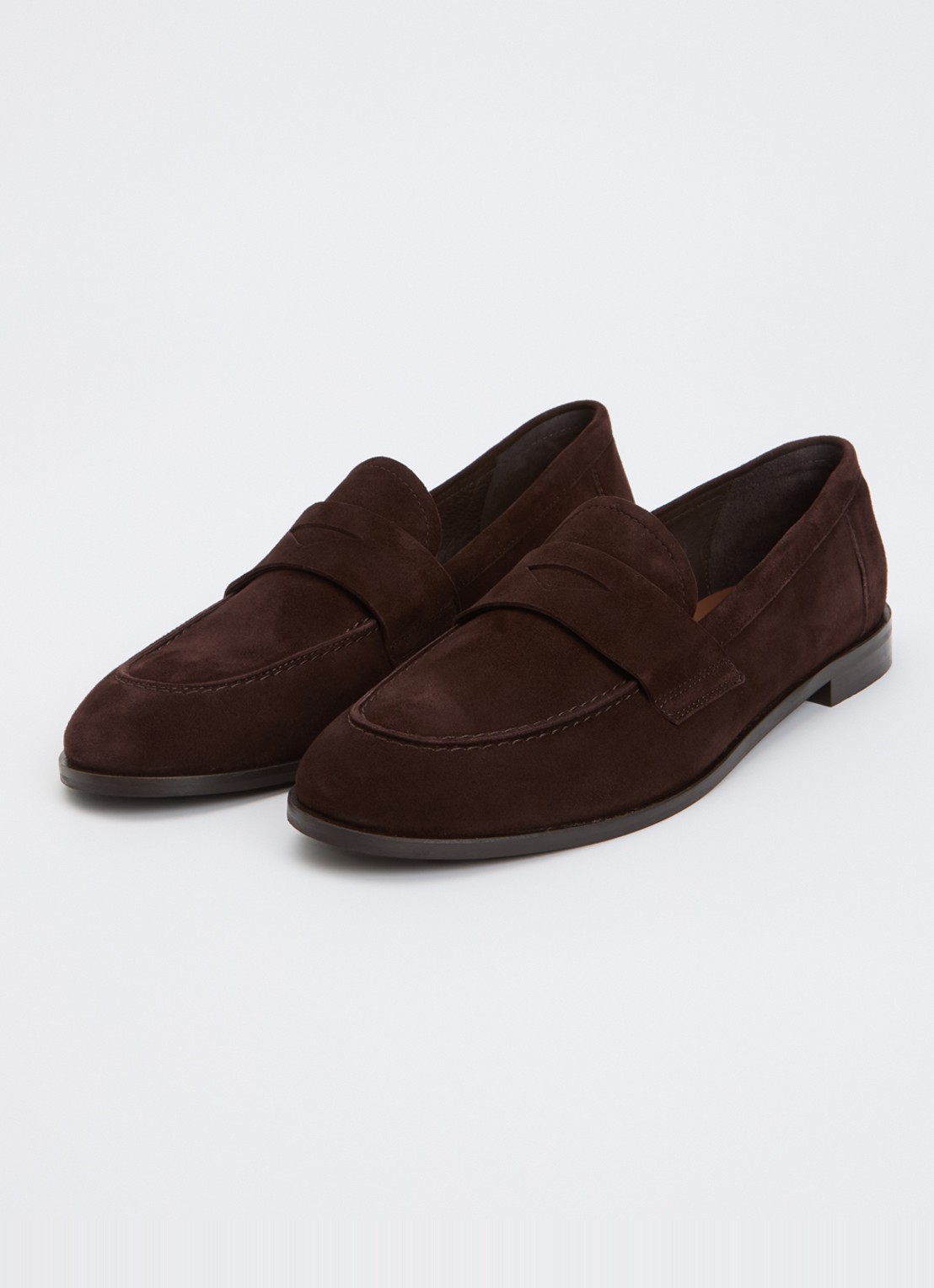 Jonak Thelma loafer van geitensuède - detail 3 donkerbruin