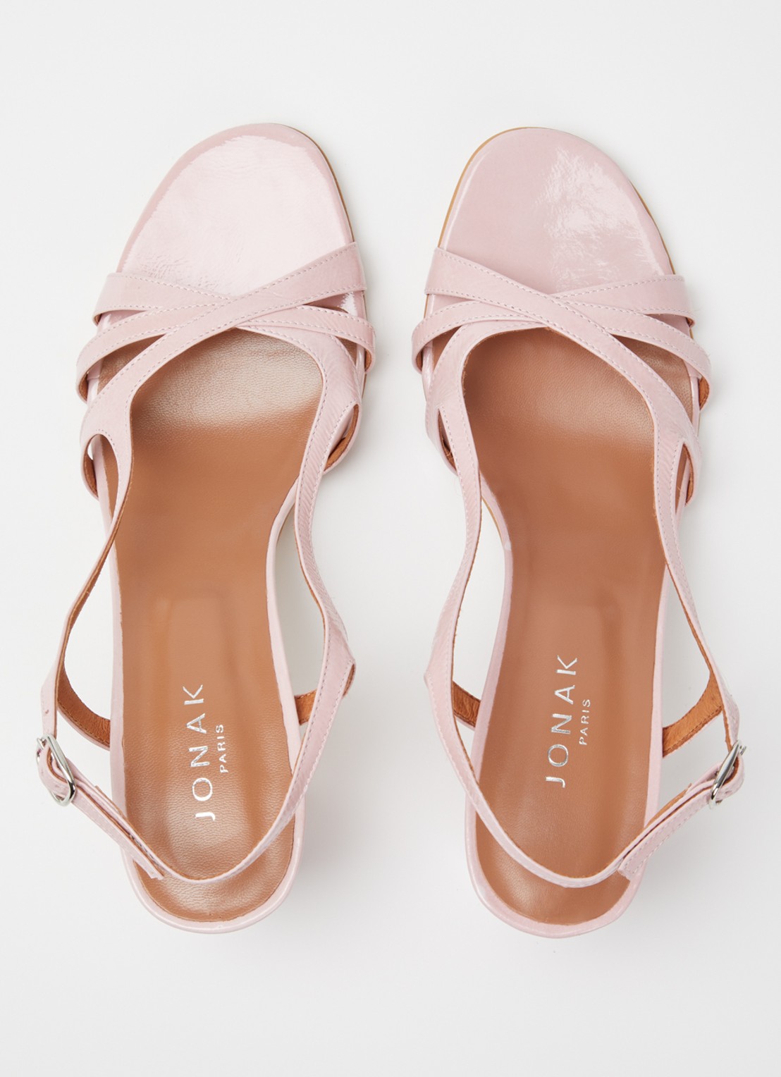 Jonak Vaiana sandalette van kalfsleer - detail 5 roze