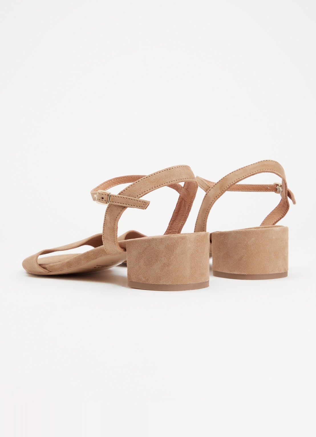 Jonak Via Bis sandalette van suède - achterkant camel