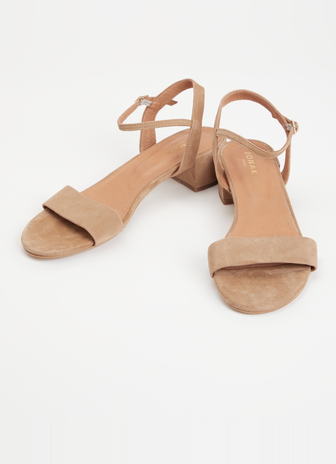 Jonak Via Bis sandalette van suède - detail 6 camel