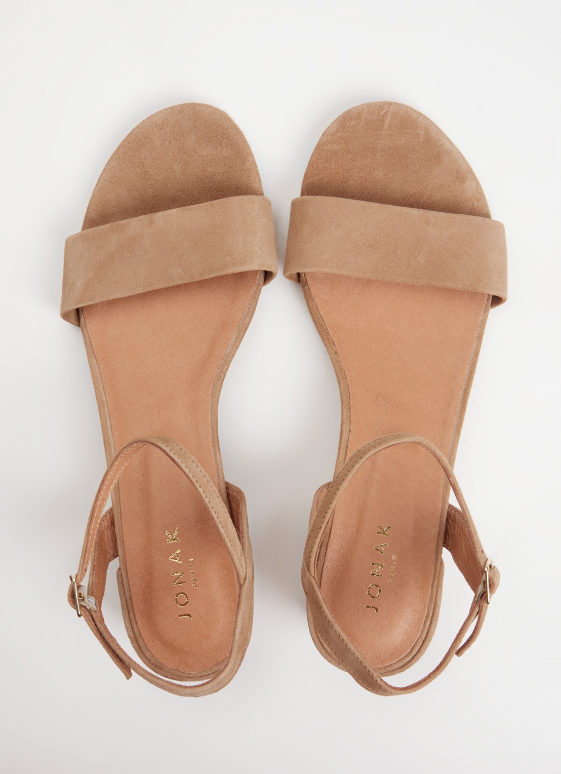 Jonak Via Bis sandalette van suède - detail 7 camel