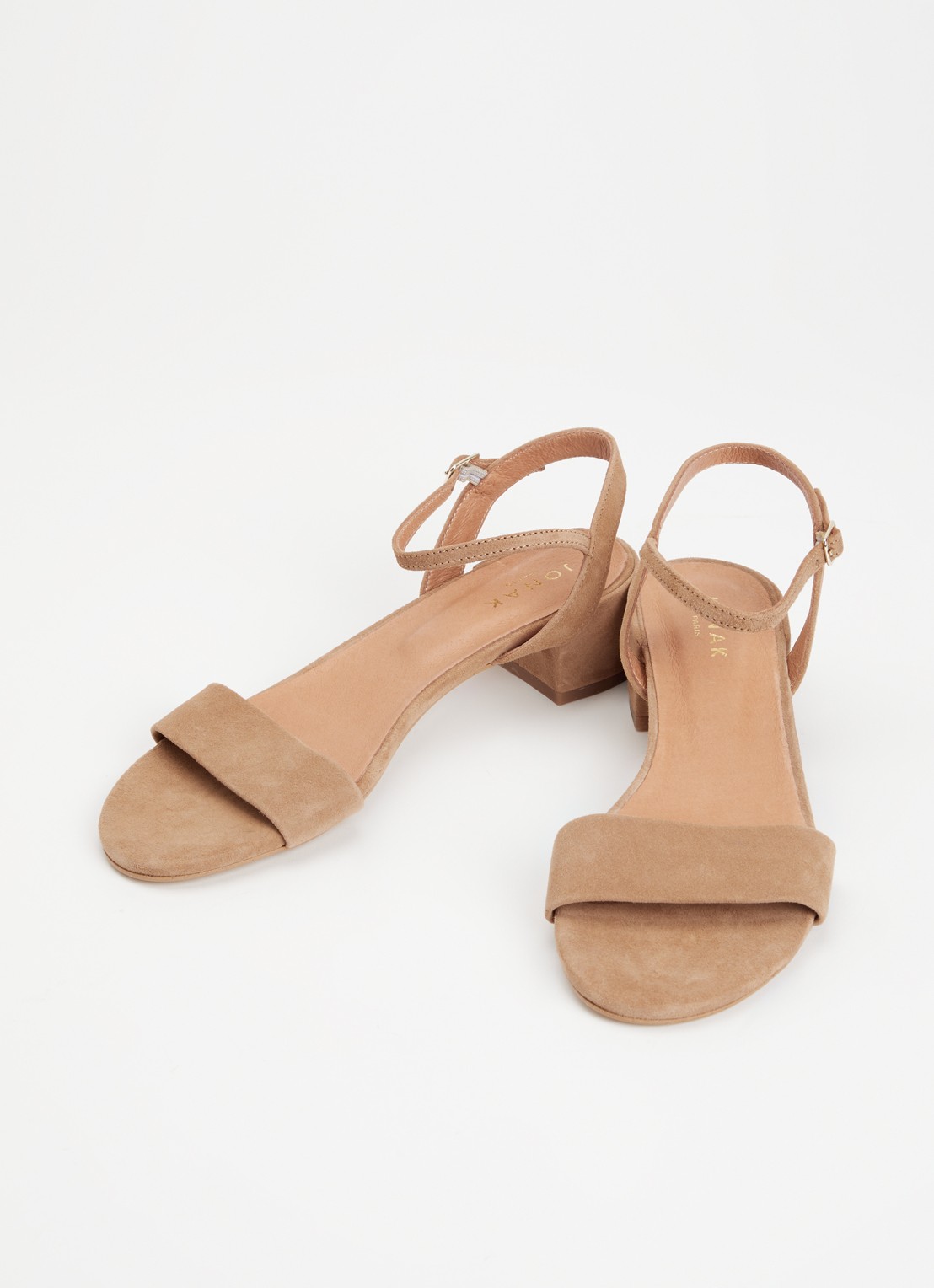Jonak Via Bis sandalette van suède - detail 9 camel