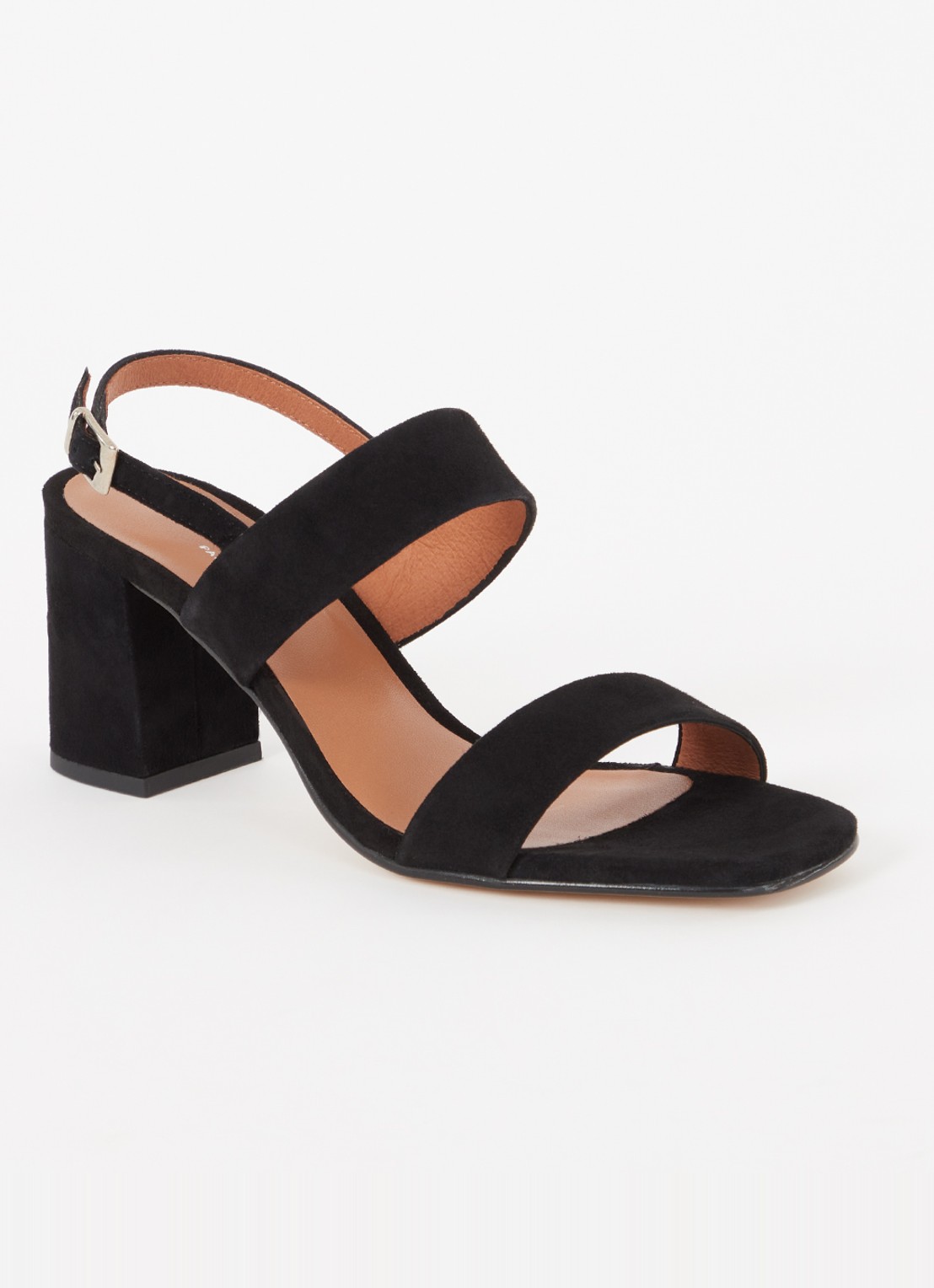 Jonak Vico sandalette van geitensuède  - voorkant 5 zwart