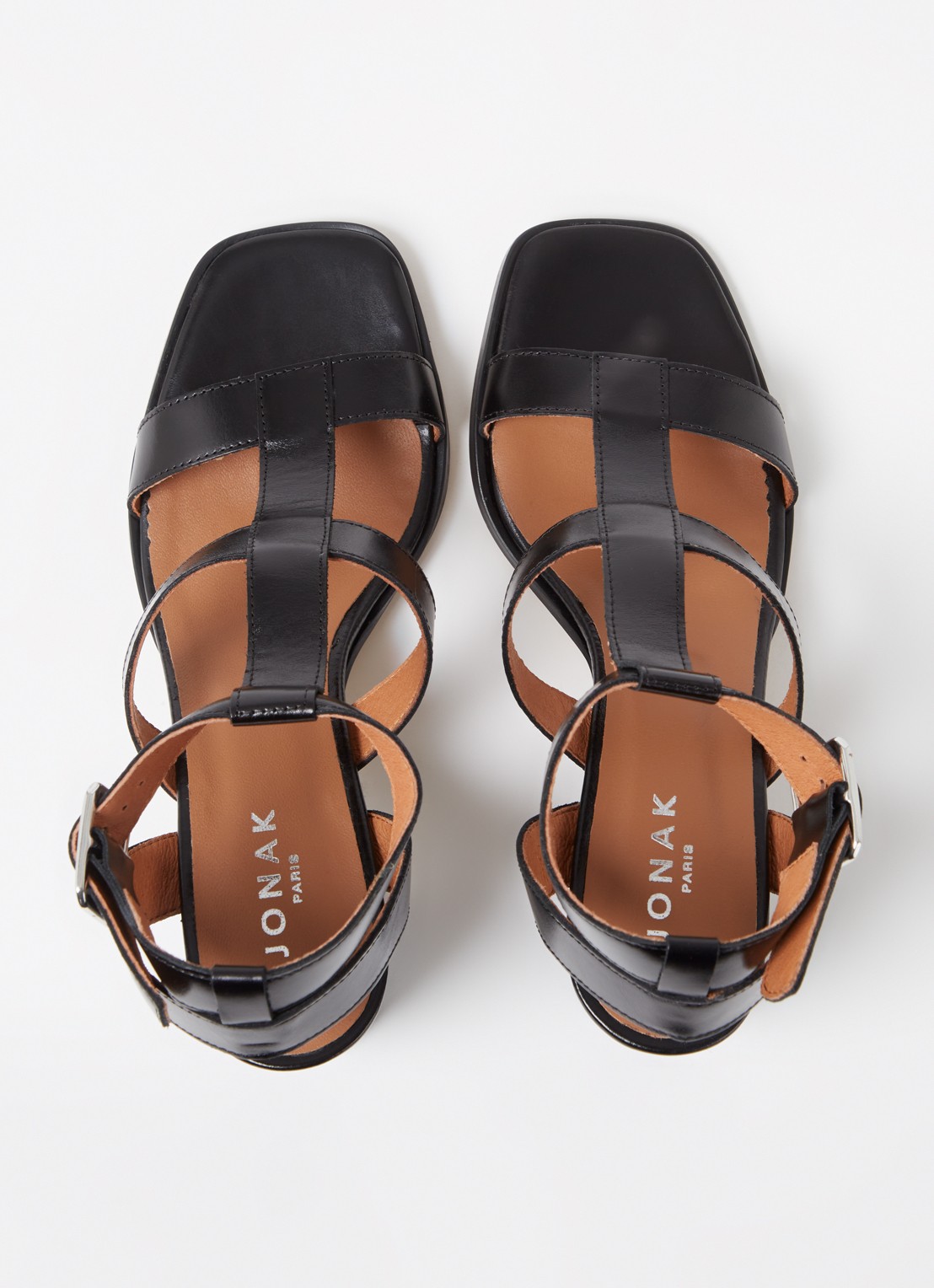 Jonak Vilma sandalette vam kalfsleer - detail 5 zwart