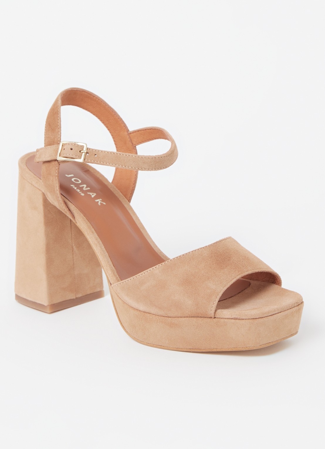 Jonak VLADA VELOURS Noir 36 - voorkant camel