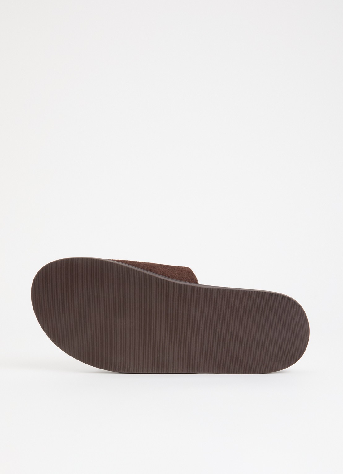 Jonak Warner slipper van leer - detail 6 donkerbruin
