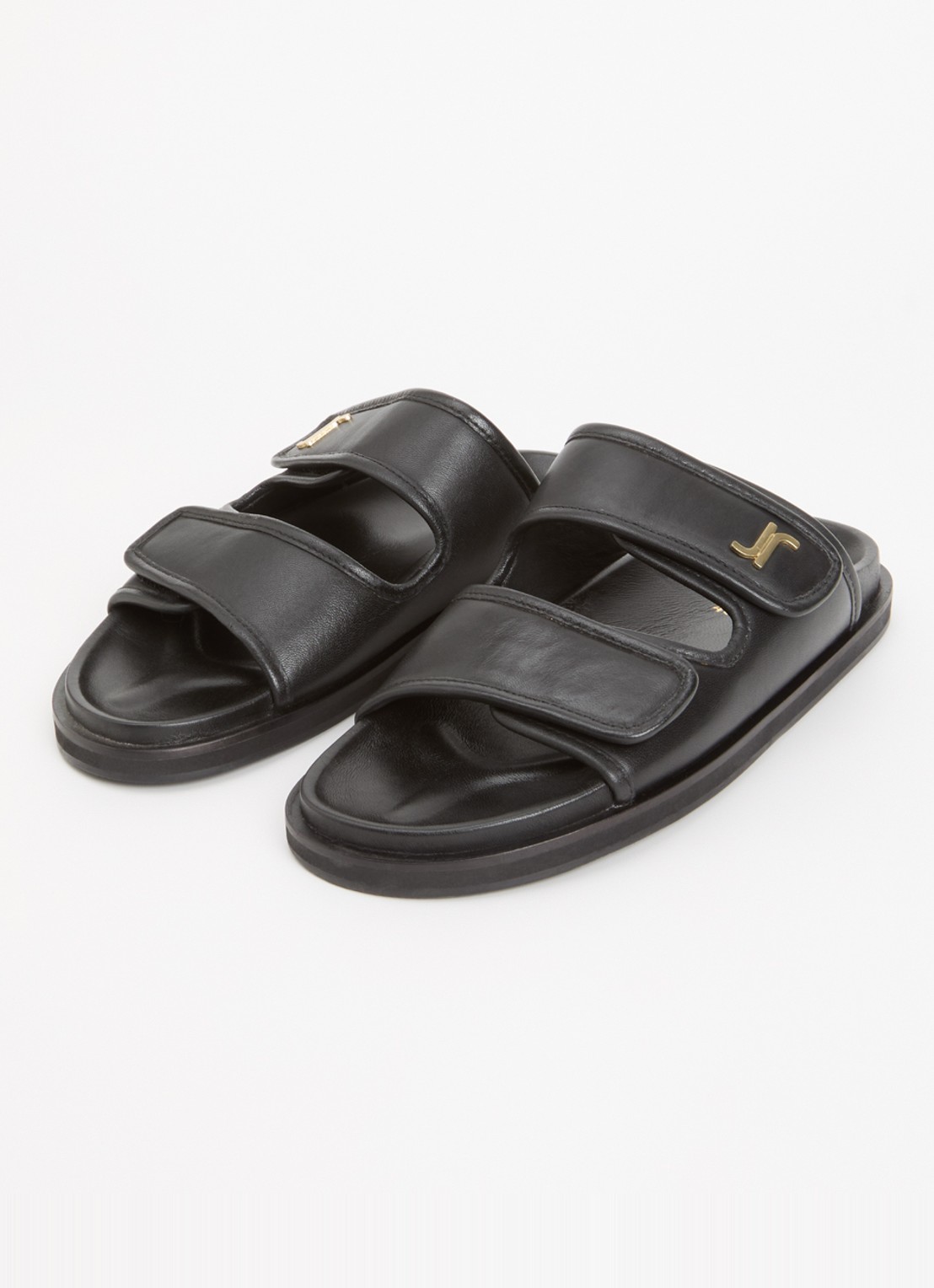 Jonak Win slipper van schapenleer - detail 4 zwart