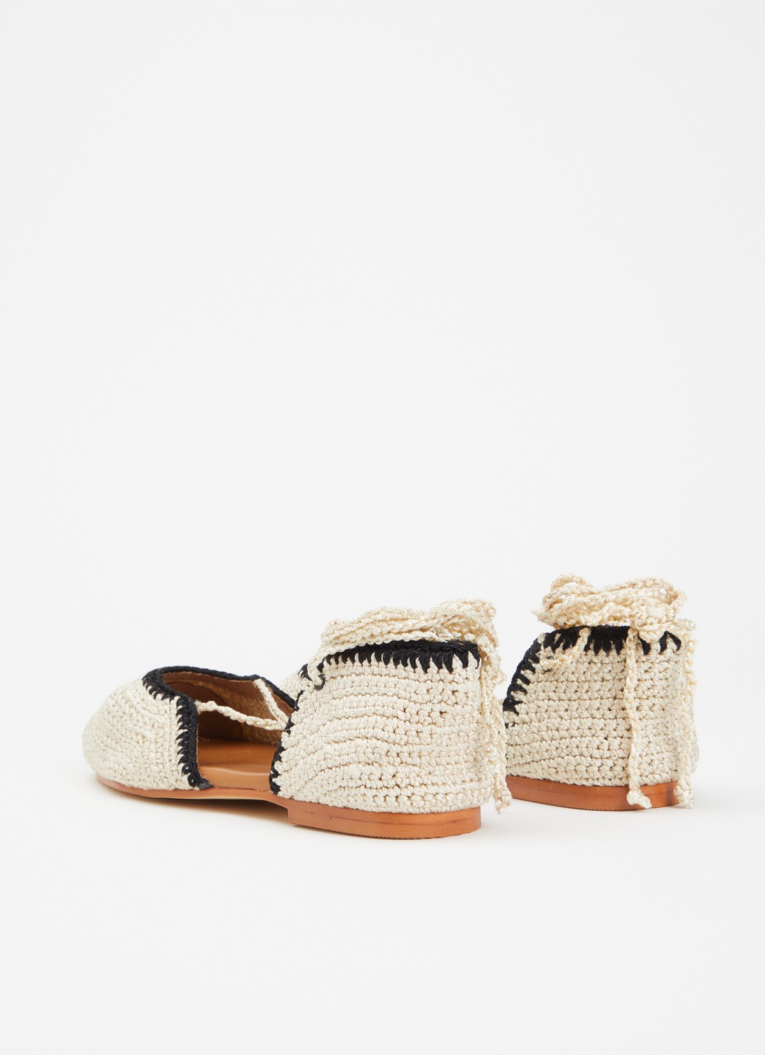 Jonak Wully ballerina met gebreid bovenwerk - achterkant 6 beige