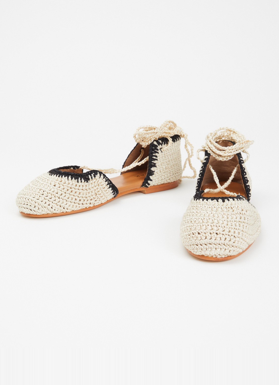 Jonak Wully ballerina met gebreid bovenwerk - detail 3 beige