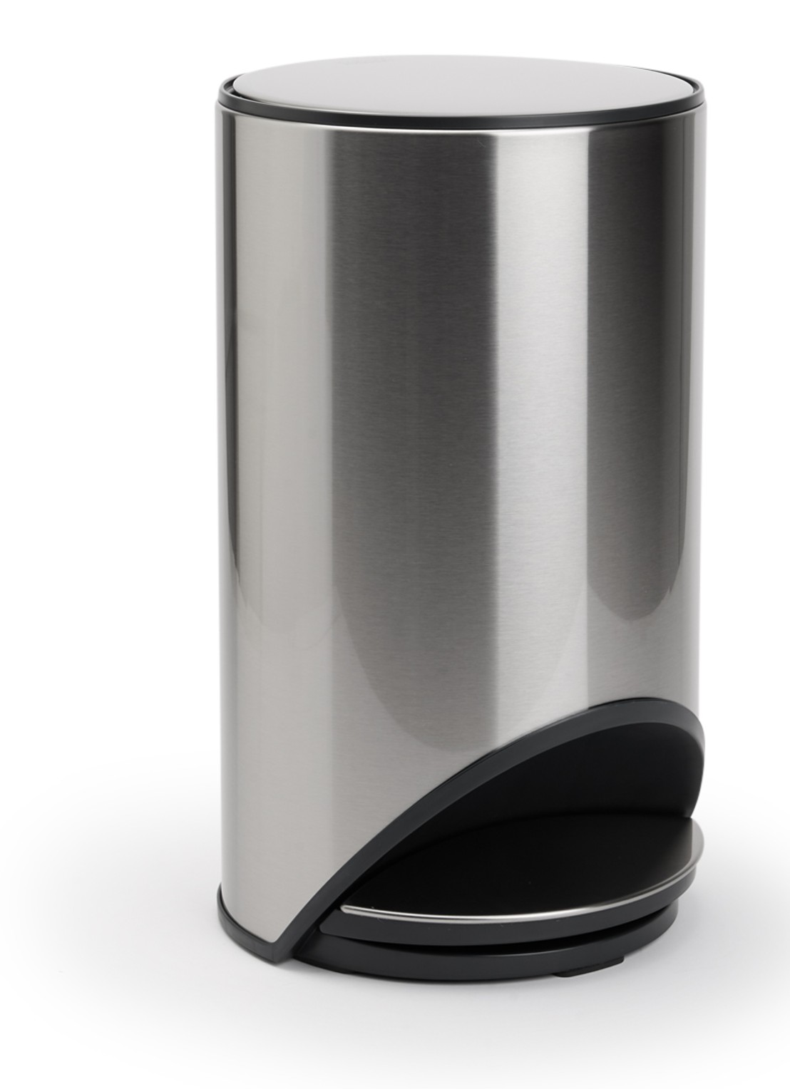 Joseph Joseph Arc pedaalemmmer 10 liter  - voorkant zilver