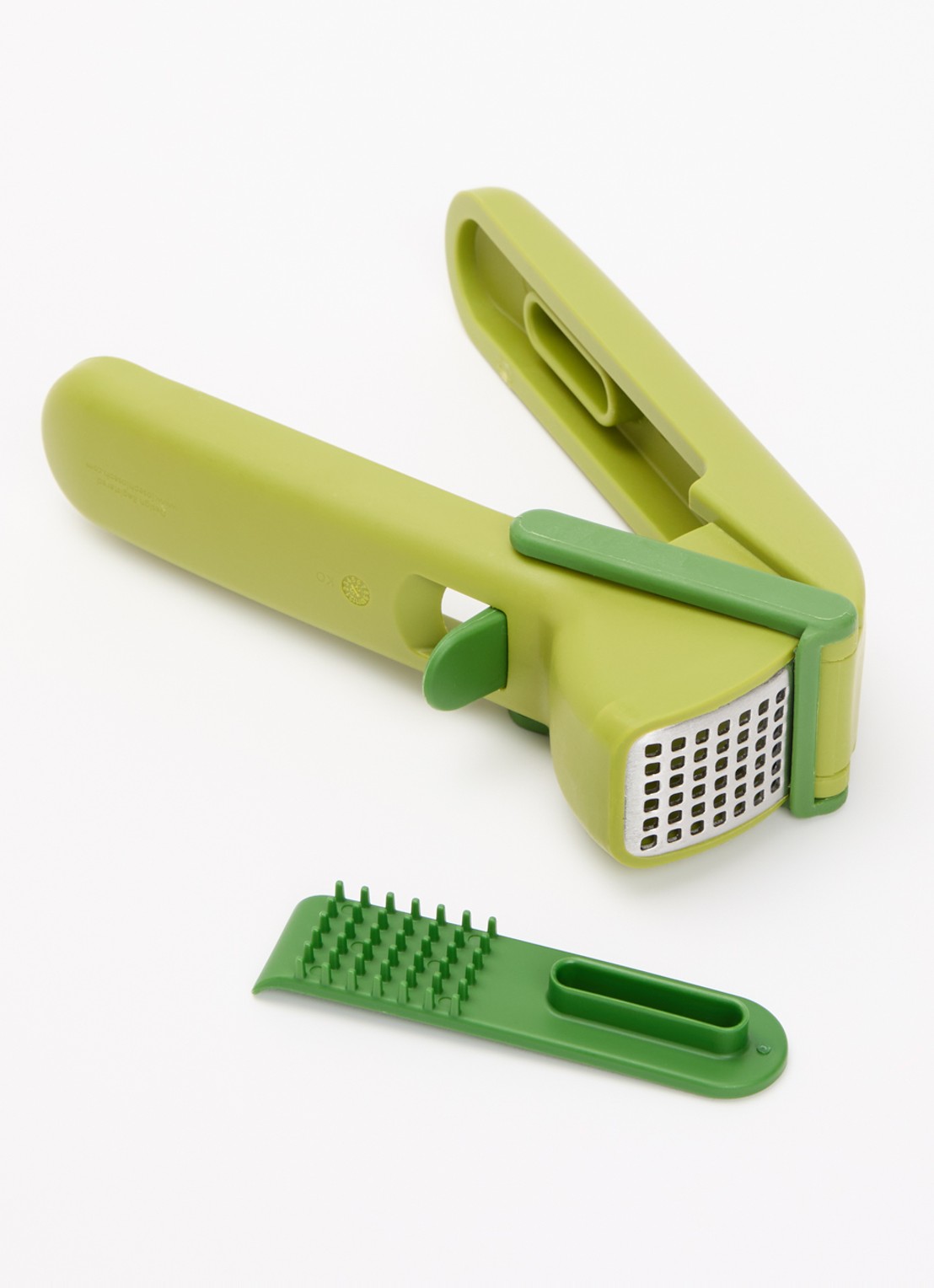 Joseph Joseph CleanForce knoflookpers  - voorkant 2 mosgroen