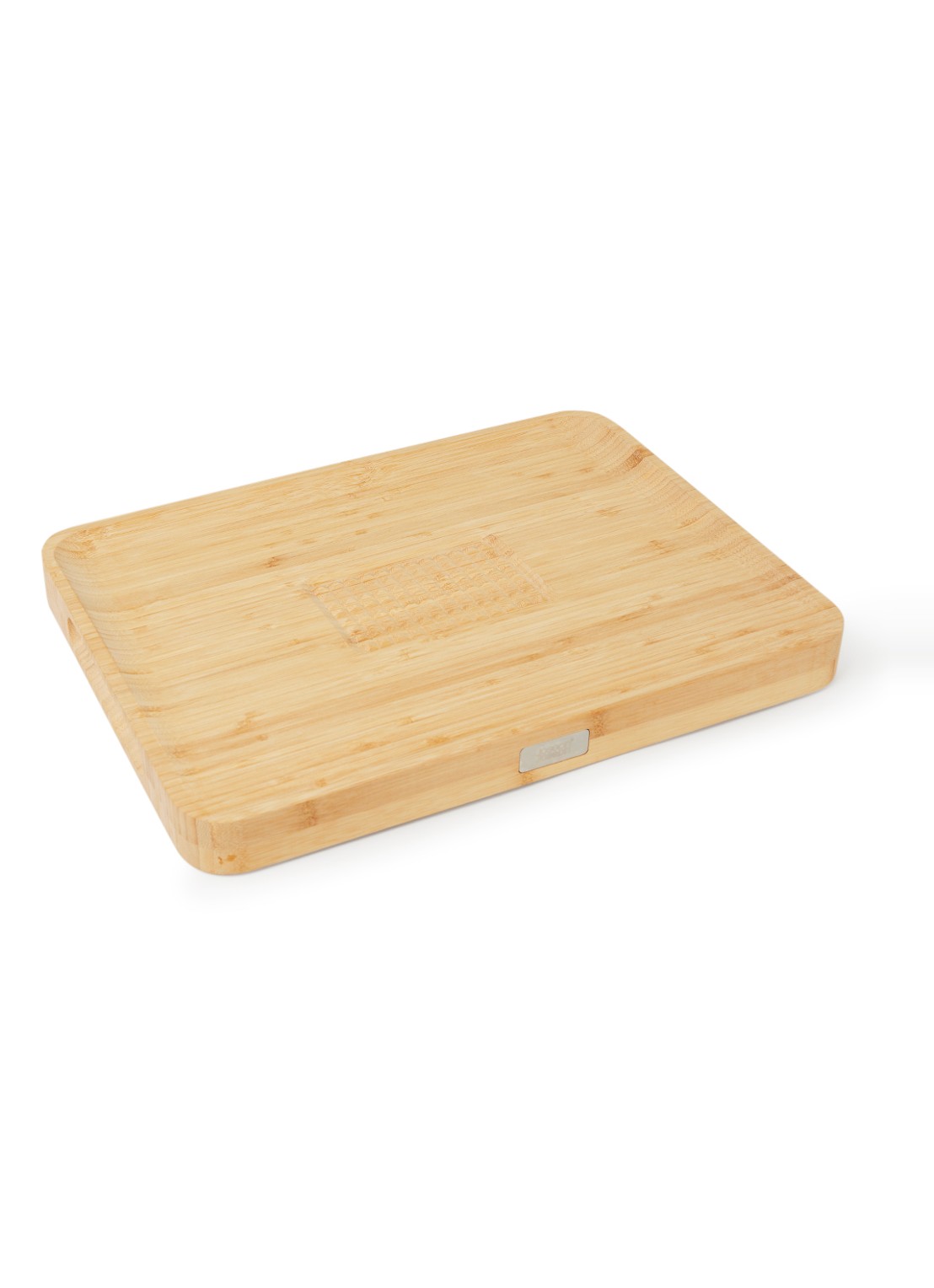 Joseph Joseph Cut & Carve snijplank van hout 40 x 30 cm - voorkant 2 bruin