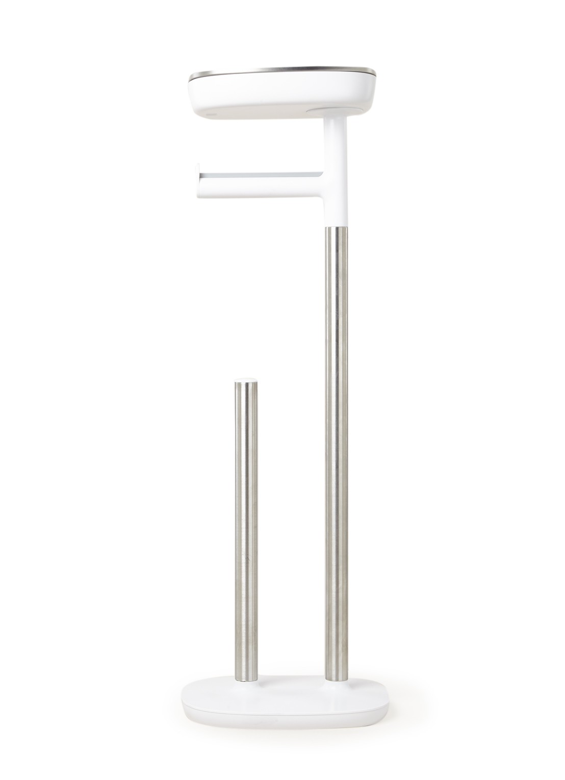 Joseph Joseph EasyStore Butler Plus toiletrolhouder - voorkant zilver