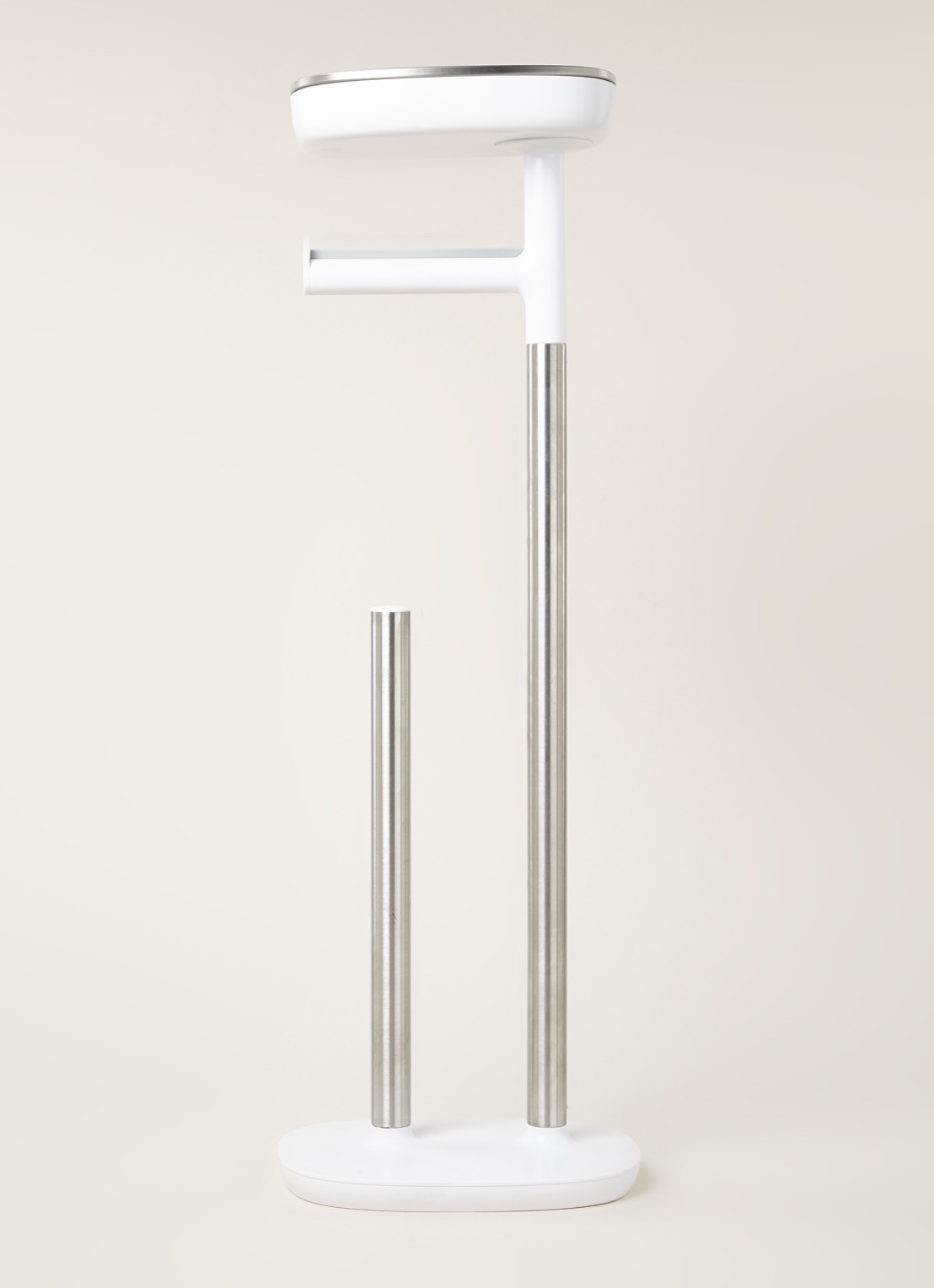Joseph Joseph EasyStore Butler Plus toiletrolhouder - voorkant 2 zilver