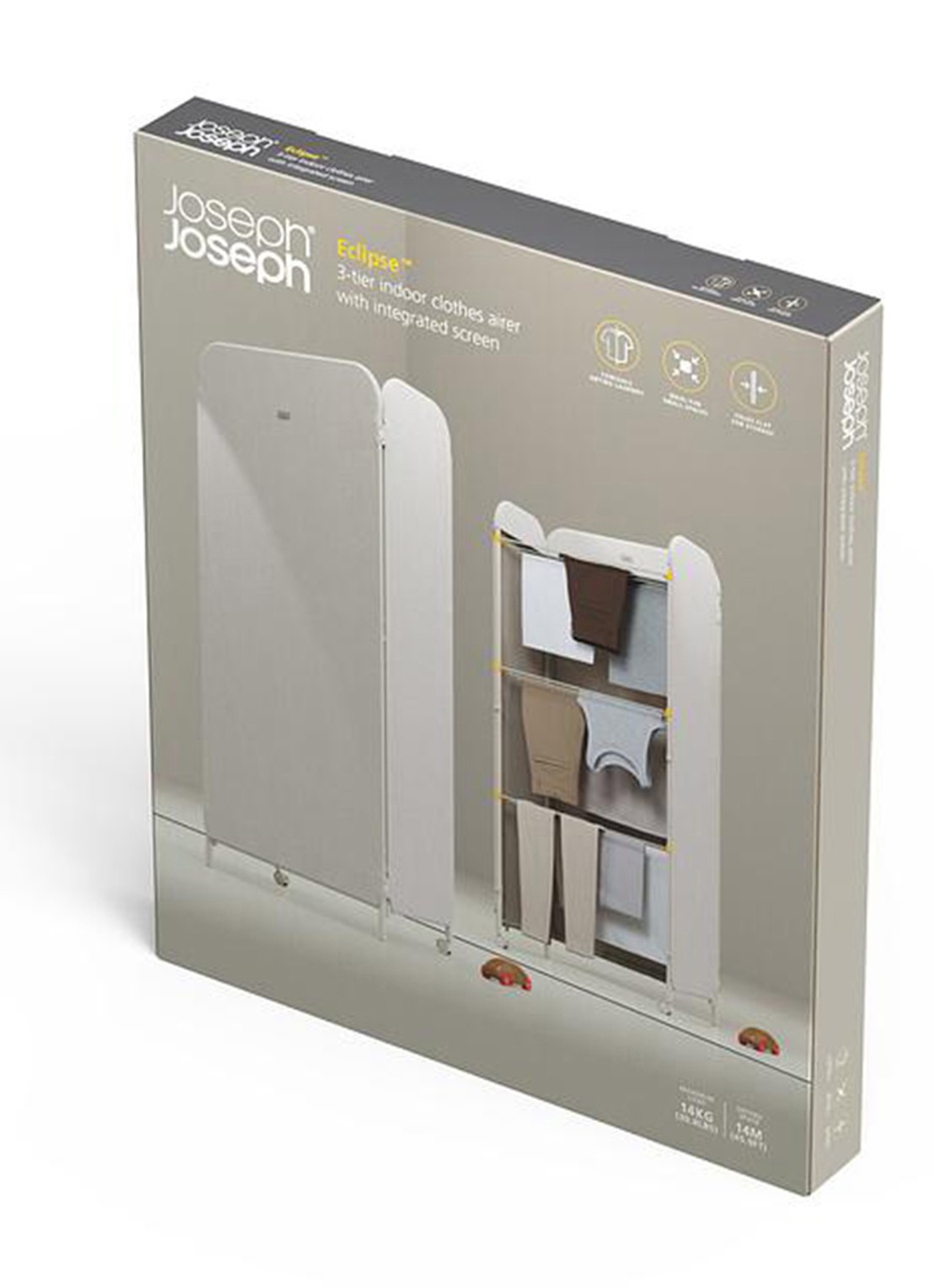 Joseph Joseph Eclipse droogrek 150 cm - achterkant beige