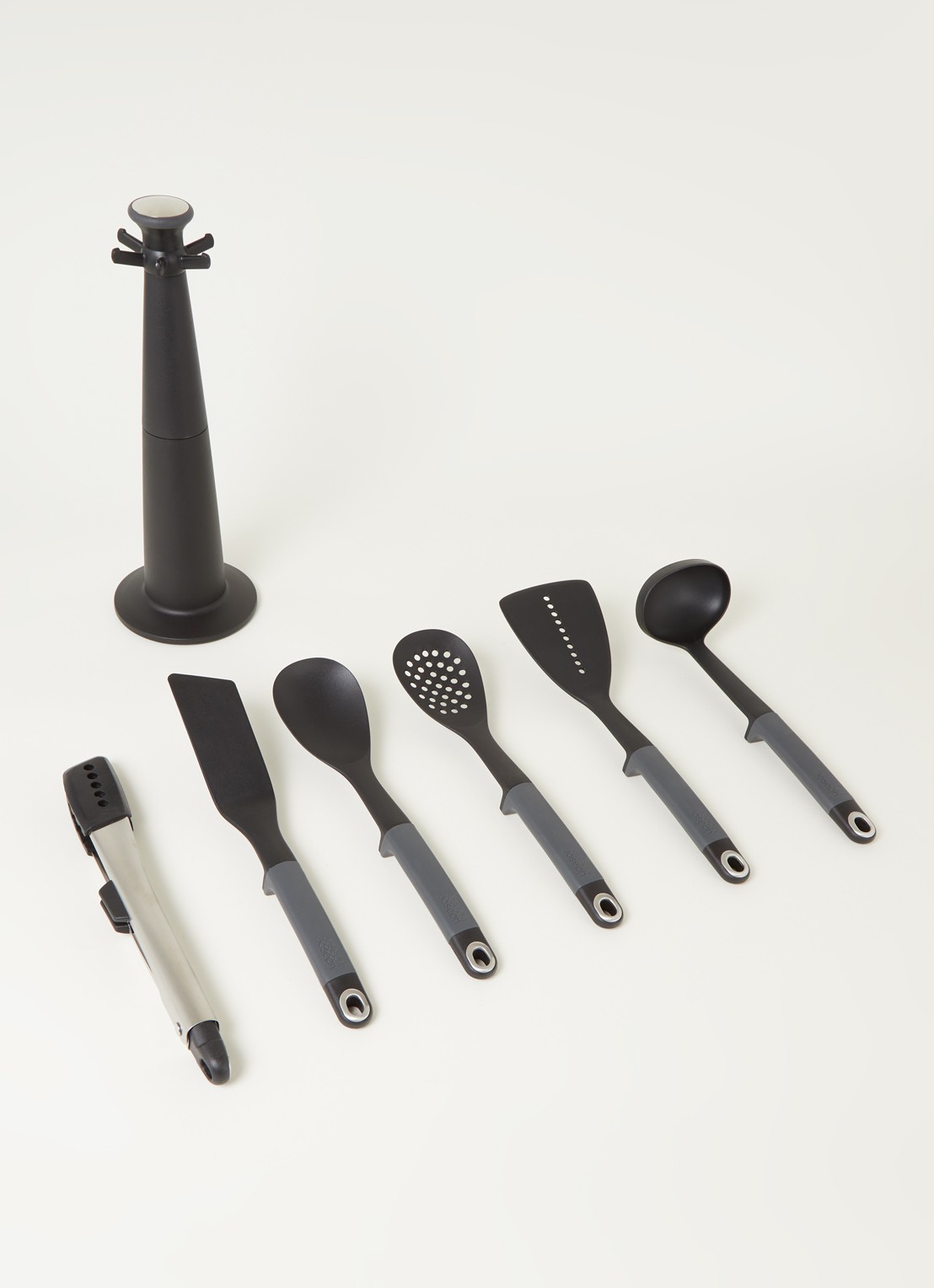 Joseph Joseph Elevate Carrousel houder met keukengerei set 6-delig - detail zwart