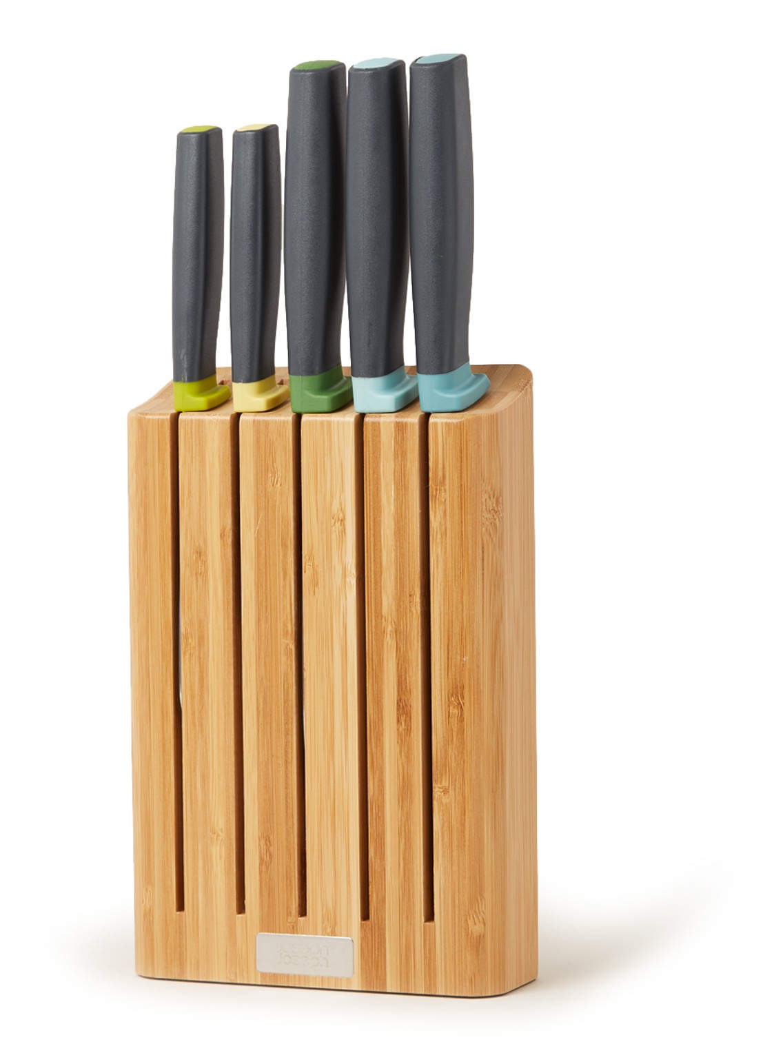 Joseph Joseph Elevate messenblok met messenset 5-delig - voorkant camel