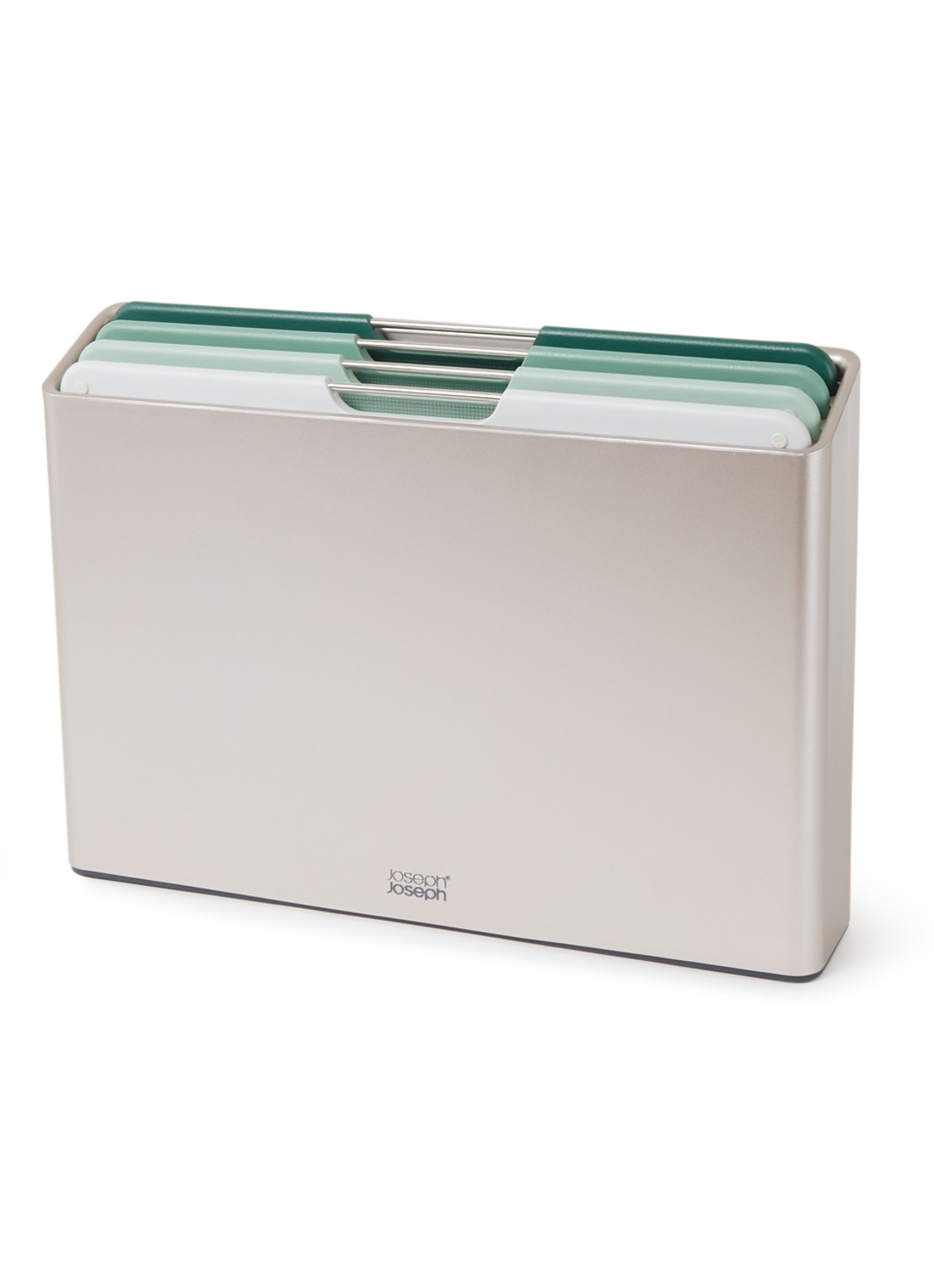 Joseph Joseph Folio Large snijplank 24 x 34 cm set van 4 - voorkant zeegroen