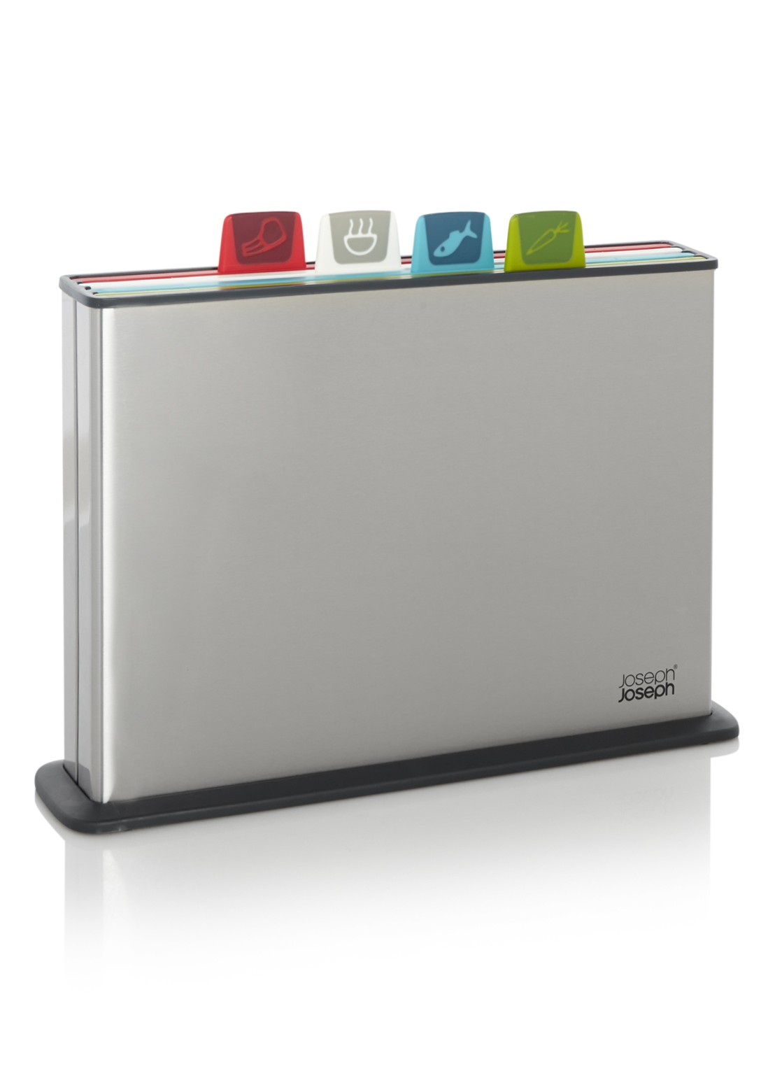 Joseph Joseph Index Steel Plus snijplank set van 4 - voorkant multicolor