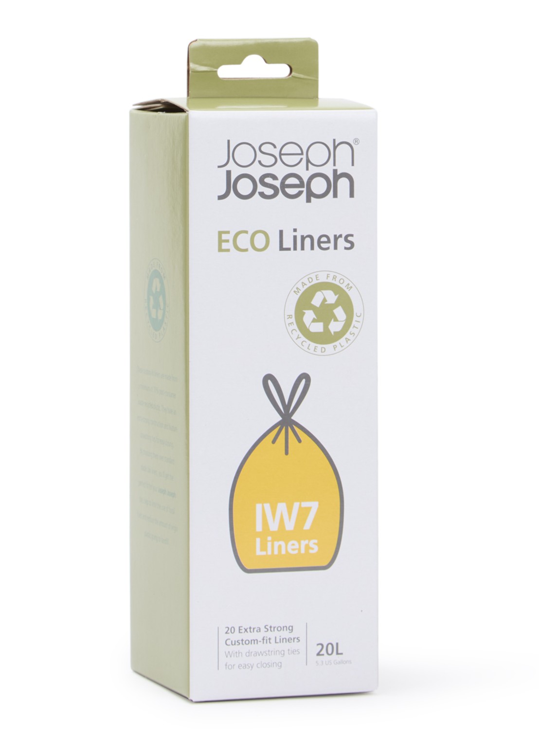 Joseph Joseph Intelligent Waste vuilniszak 20 liter 20 stuks - voorkant antraciet