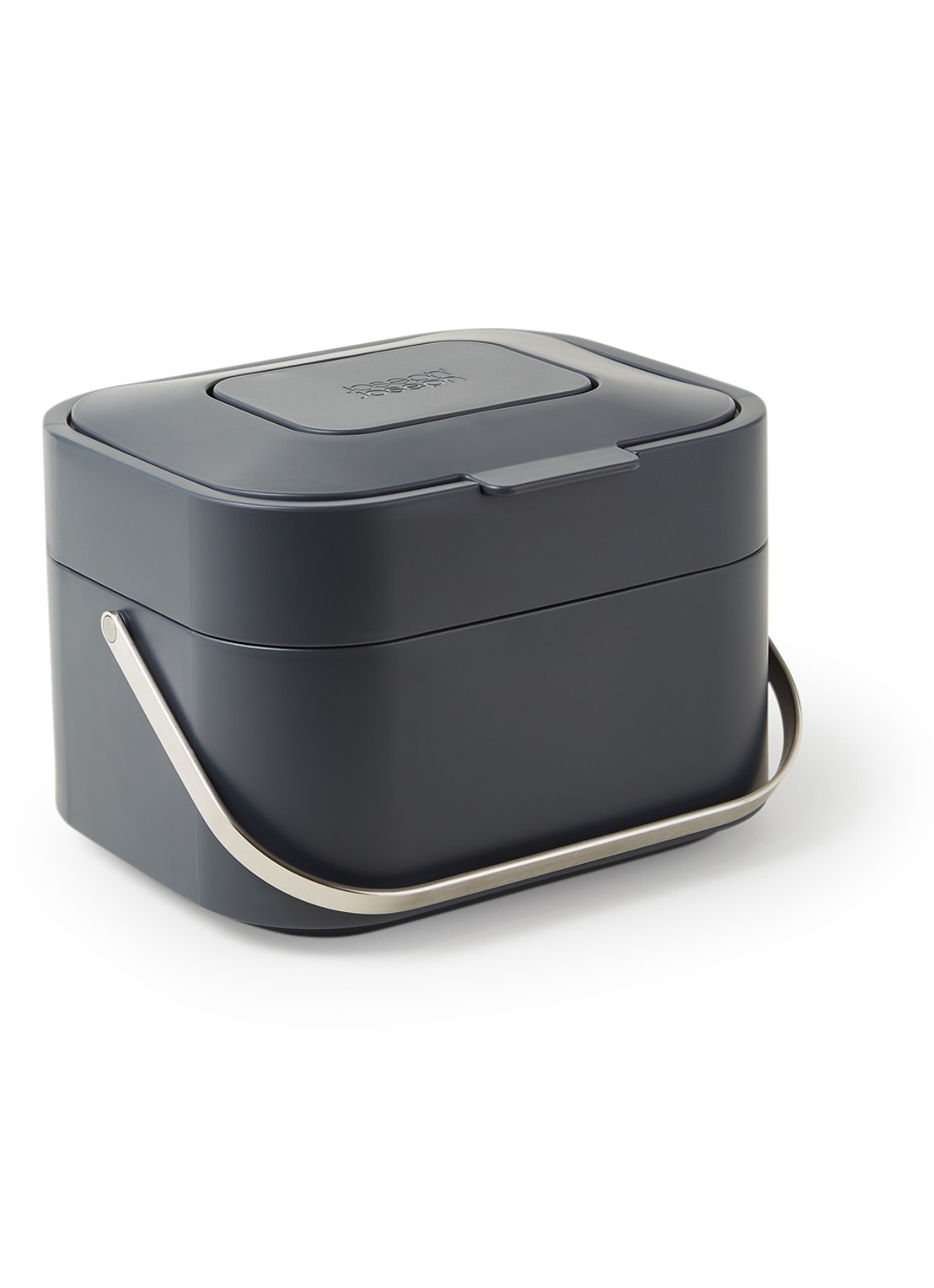 Joseph Joseph IntelligentWaste Caddy prullenbak 4 liter - voorkant antraciet
