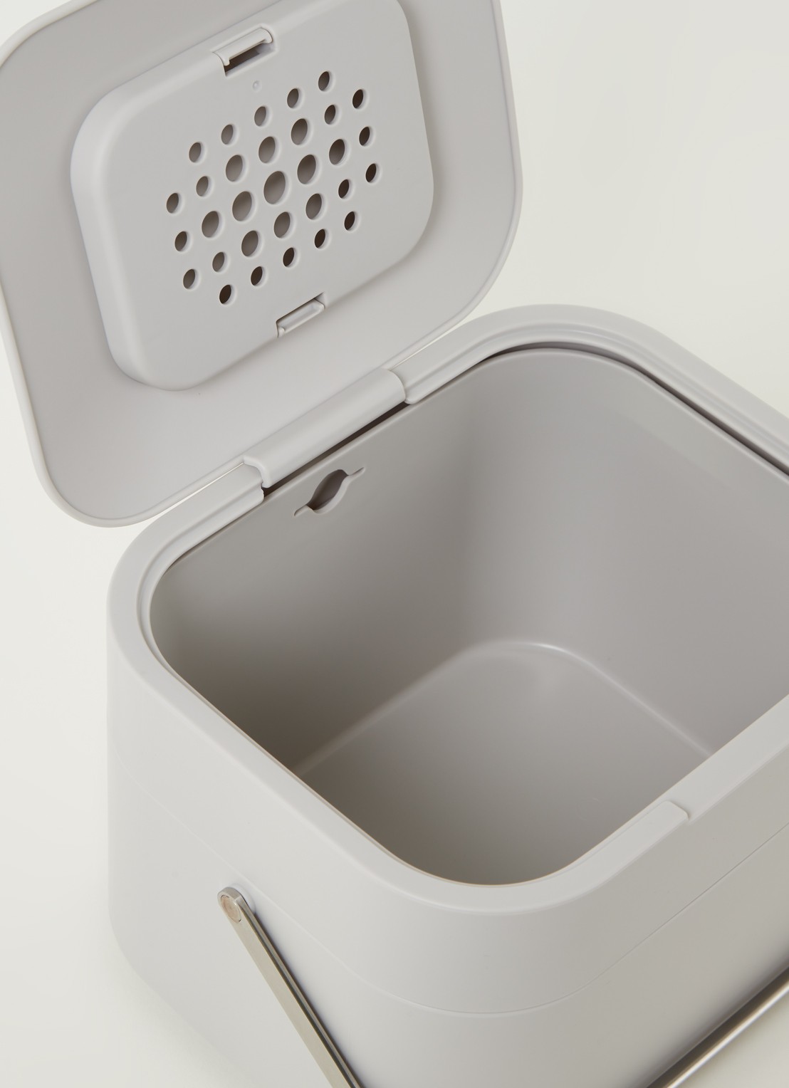 Joseph Joseph IntelligentWaste Caddy prullenbak 4 liter - detail lichtgrijs