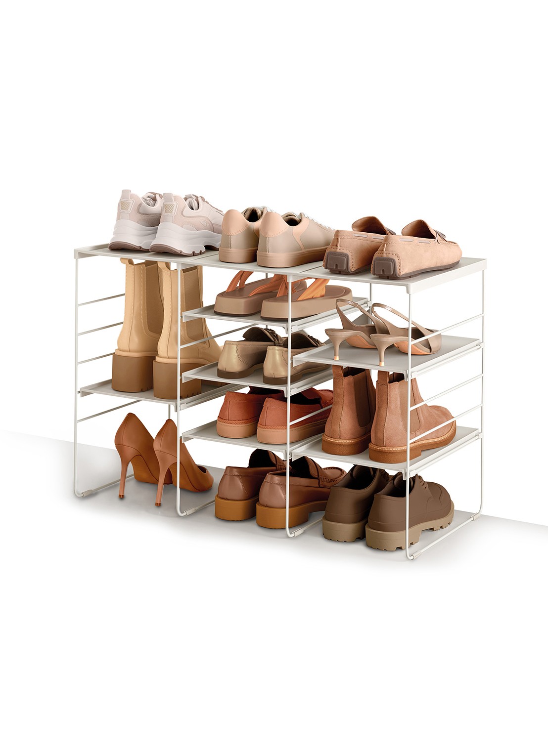 Joseph Joseph Level Plus schoenenrek 51,2 x 75,8 cm - voorkant 3 beige