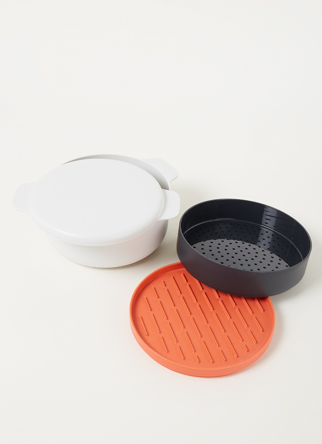 Joseph Joseph M-Cuisine kookset voor magnetron 4-delig - detail lichtgrijs