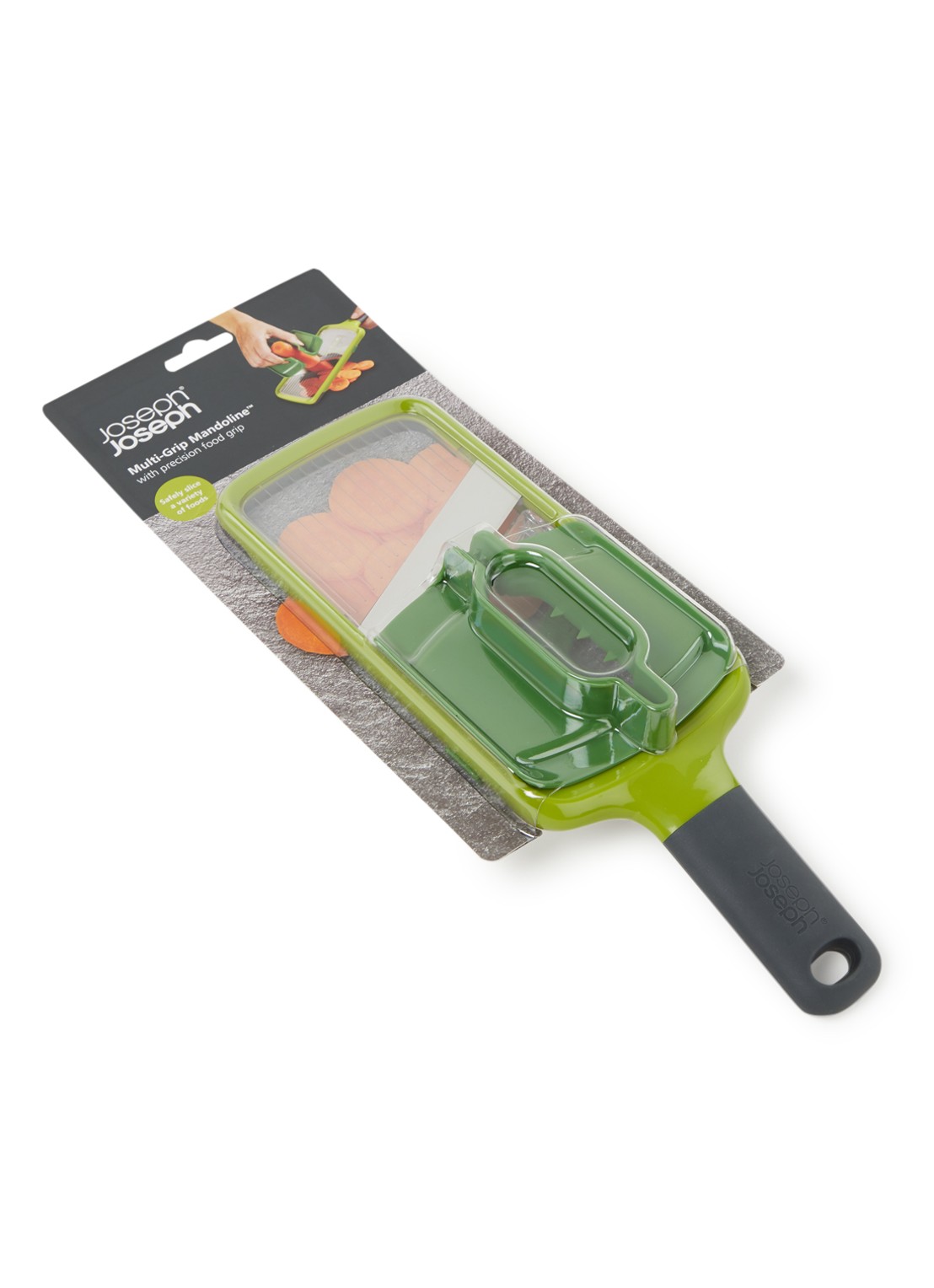 Joseph Joseph Multi-Grip mandoline - voorkant groen