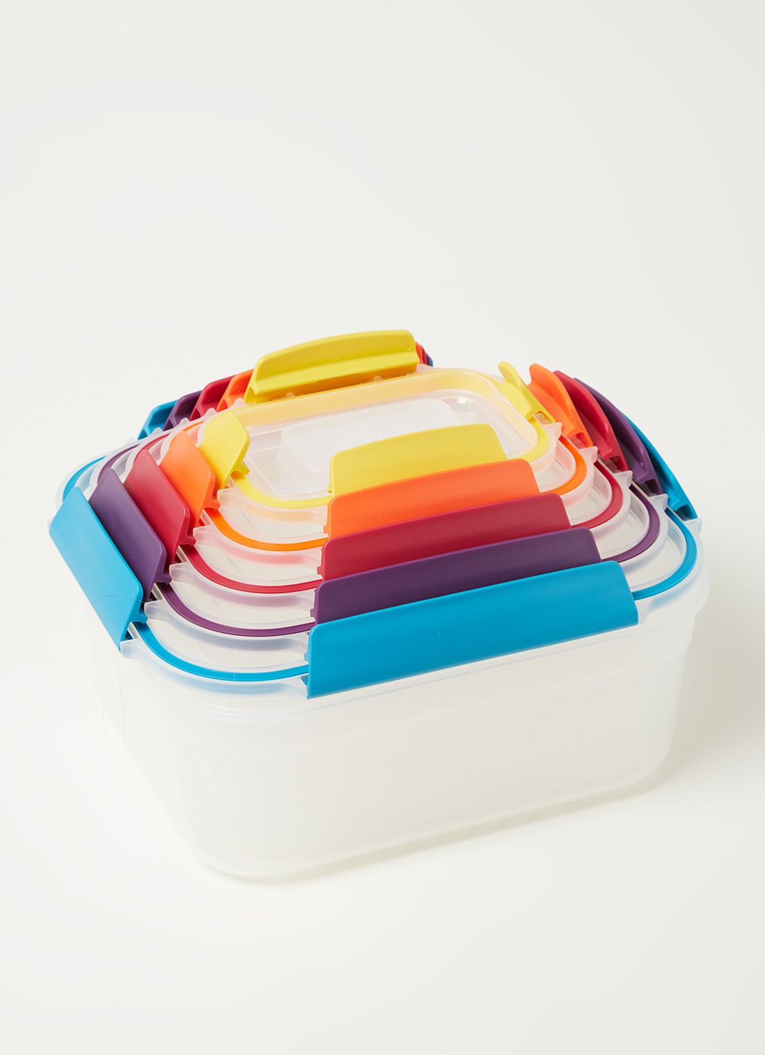 Joseph Joseph Nest Lock vershoudbak set van 5 - voorkant 2 transparant