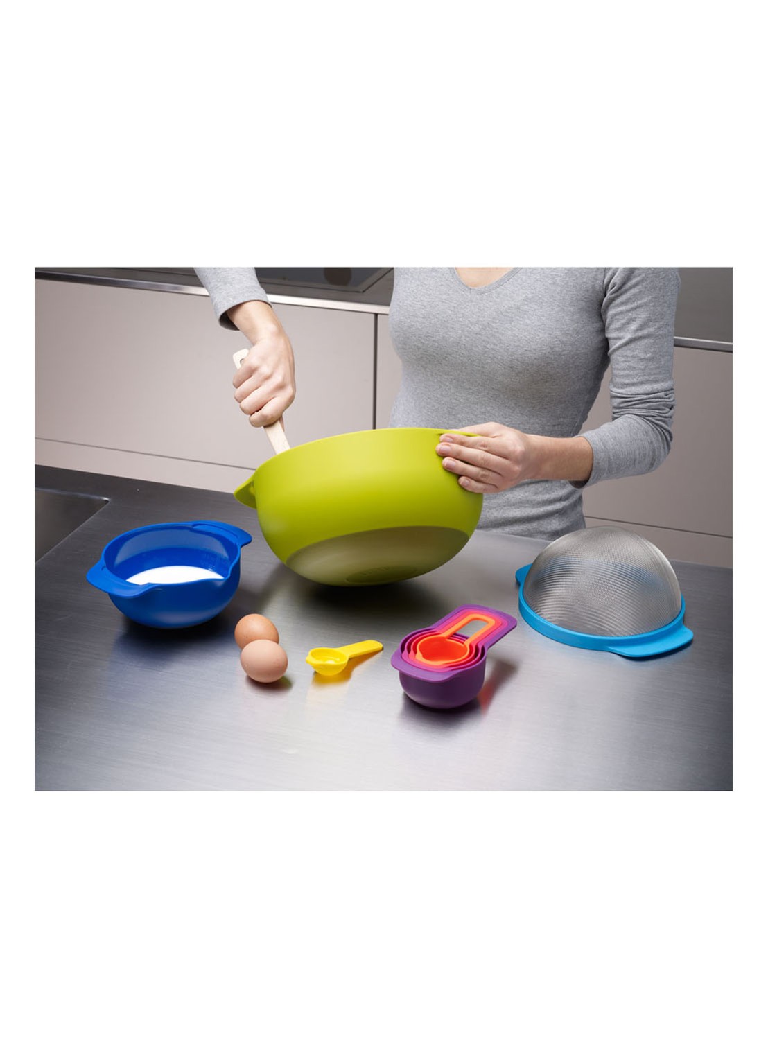 Joseph Joseph Nest Plus kommenset 9-delig - voorkant 2 multicolor