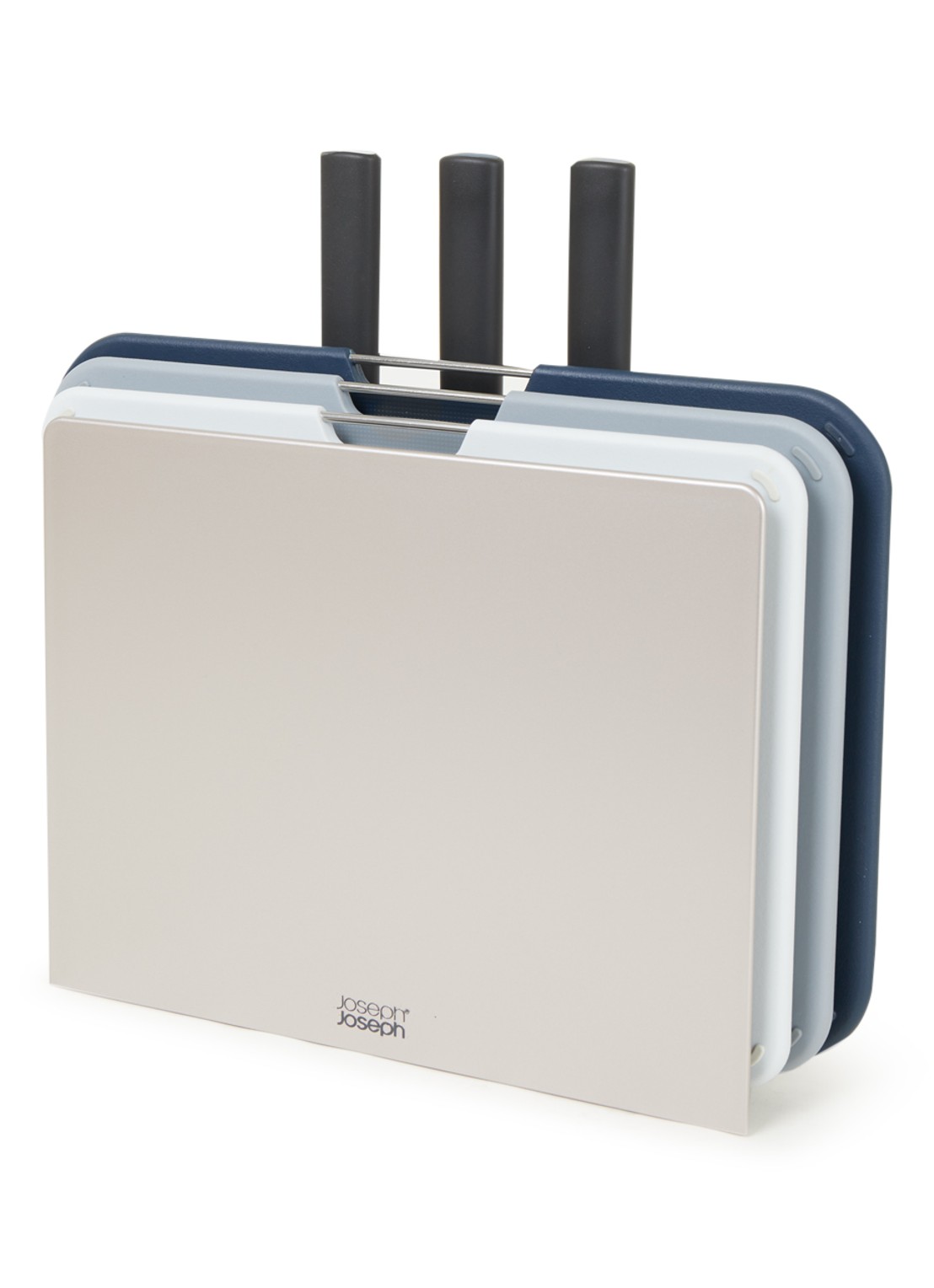 Joseph Joseph Nest snijplank- en messenset 6-delig  - voorkant 2 donkerblauw