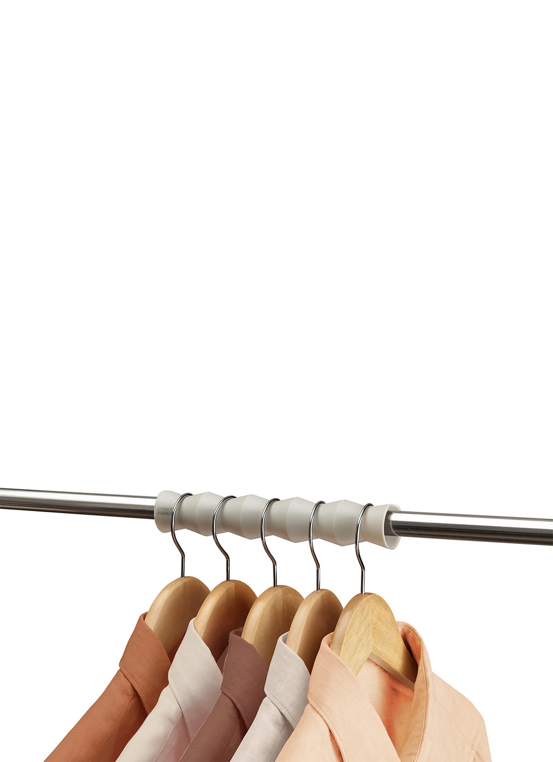 Joseph Joseph Orderly kledingstang afstandhouder set van 2 - achterkant 3 beige