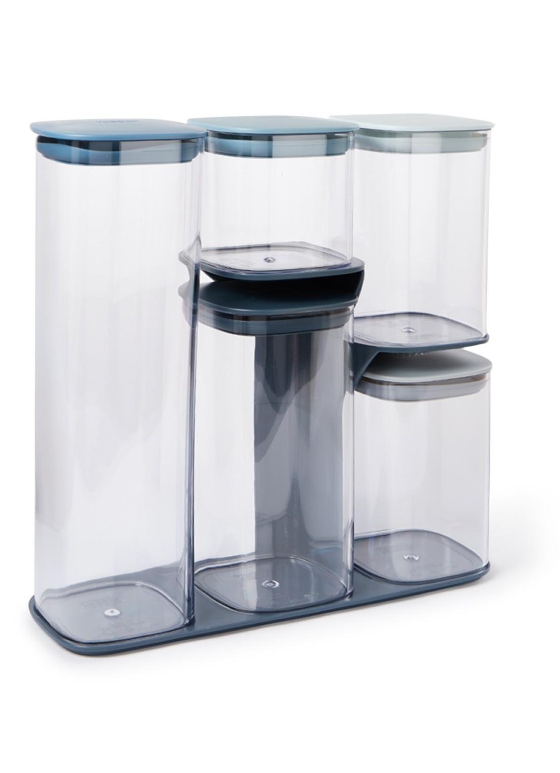 Joseph Joseph Podium voorraadpot met rek 5-delig - voorkant 2 blauw