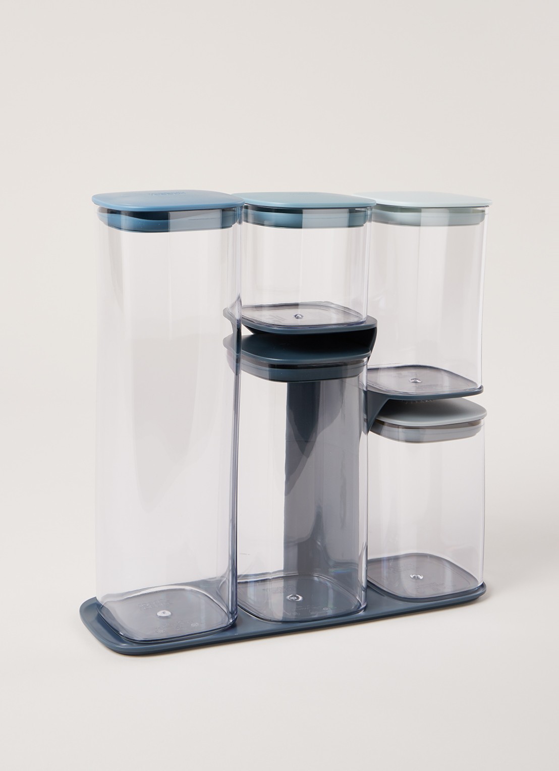 Joseph Joseph Podium voorraadpot met rek 5-delig - voorkant 3 blauw