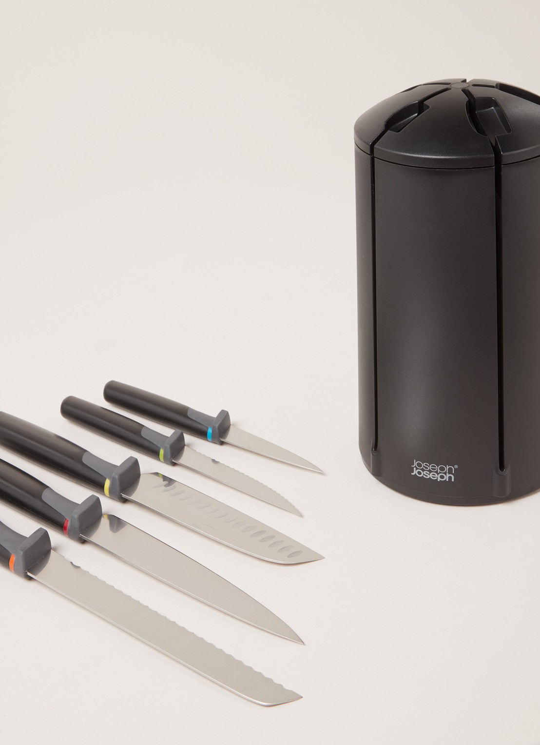 Joseph Joseph Roterend Elevate messenblok met messenset 5-delig - detail 3 zwart