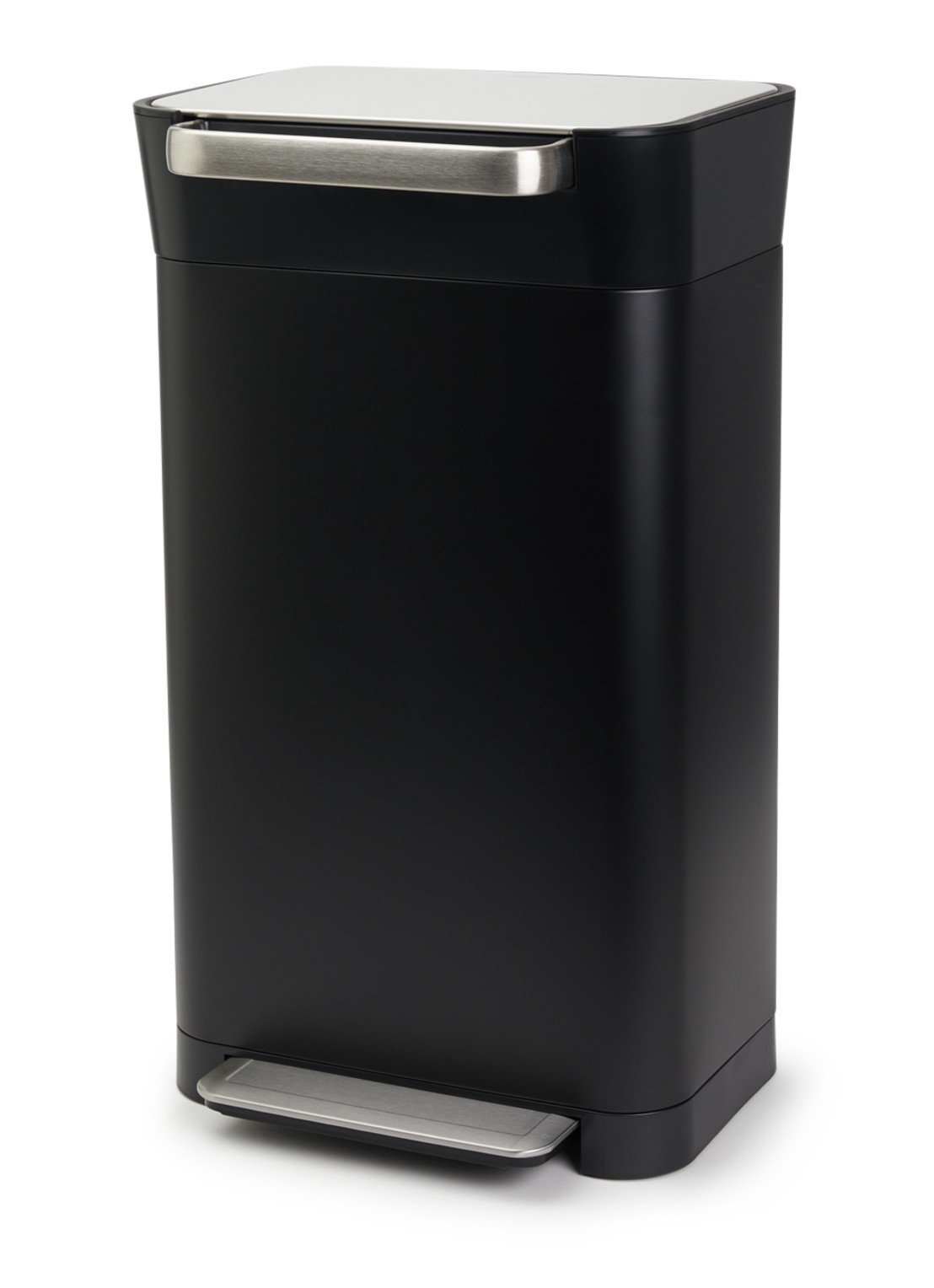 Joseph Joseph Titan 30 pedaalemmer met afvalpers 30 liter - voorkant zwart