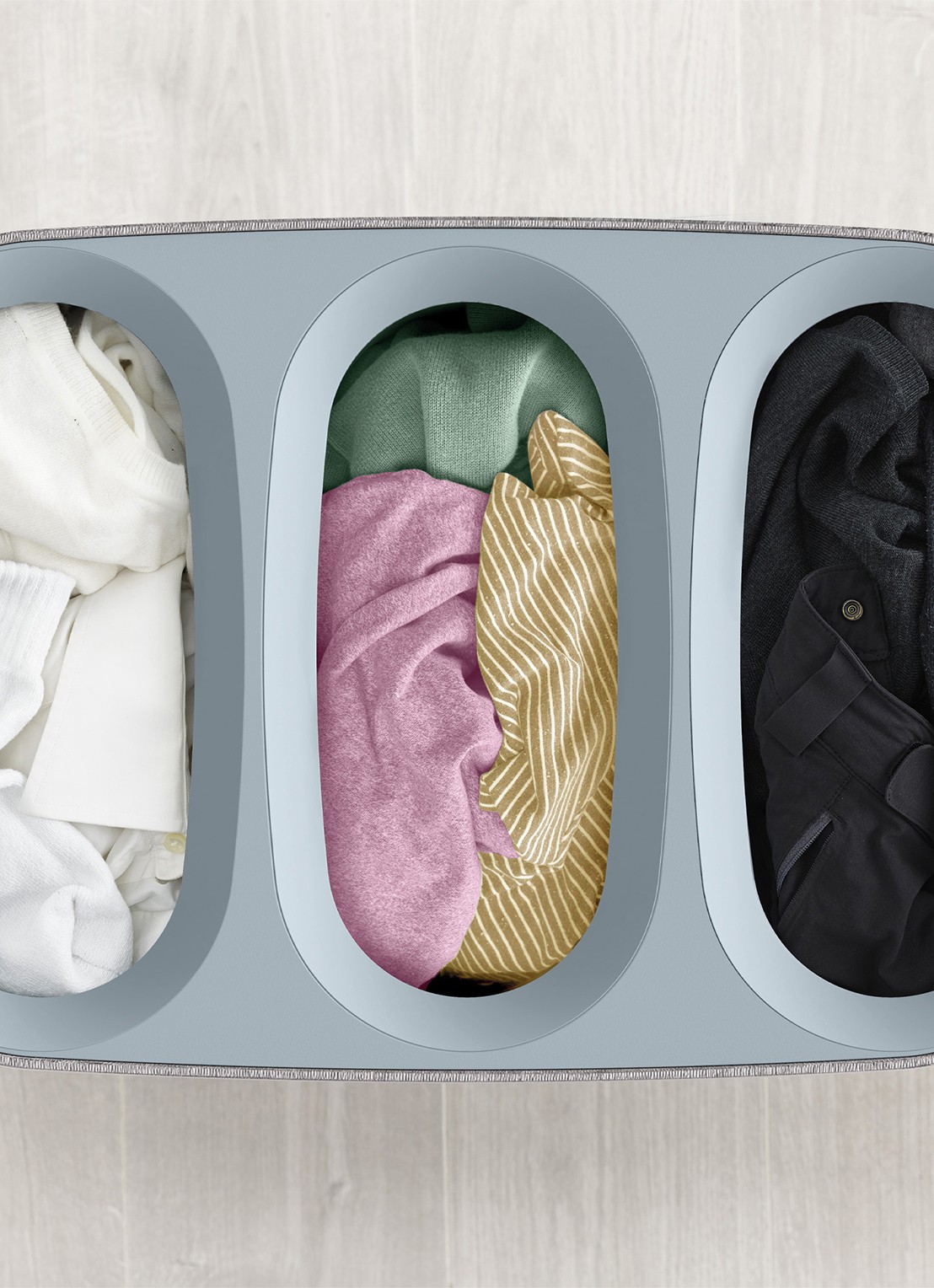 Joseph Joseph Tota Trio wasmand 71 cm - detail 4 grijs