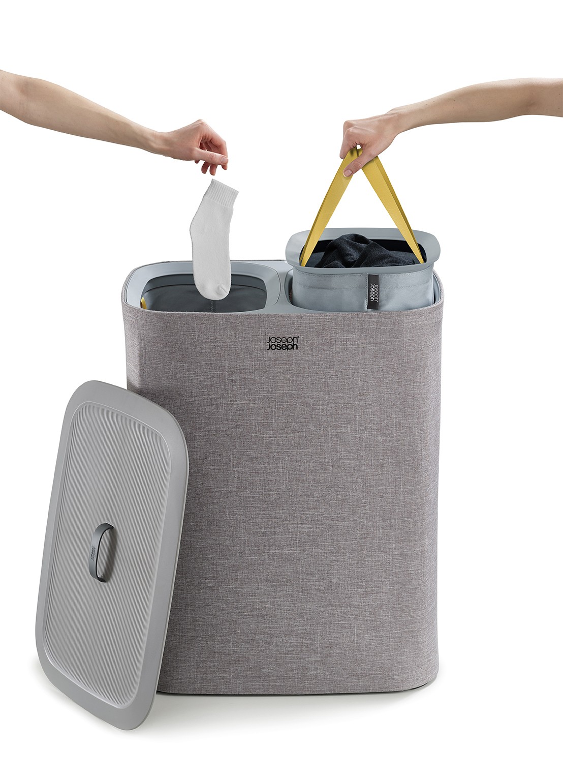 Joseph Joseph Tota wasmand 71 cm - detail grijs