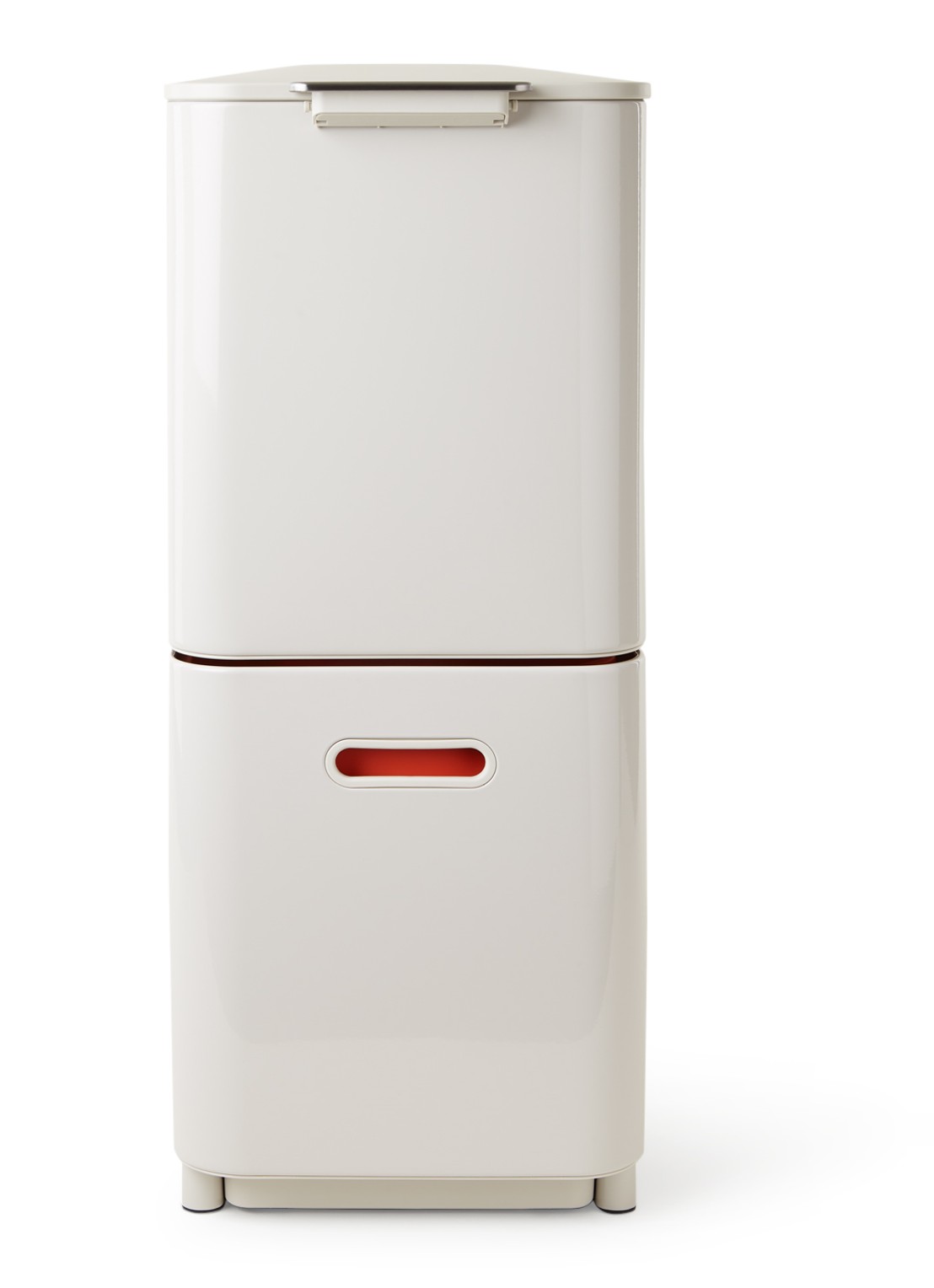 Joseph Joseph Totem Compact prullenbak 40 liter - voorkant 2 lichtgrijs