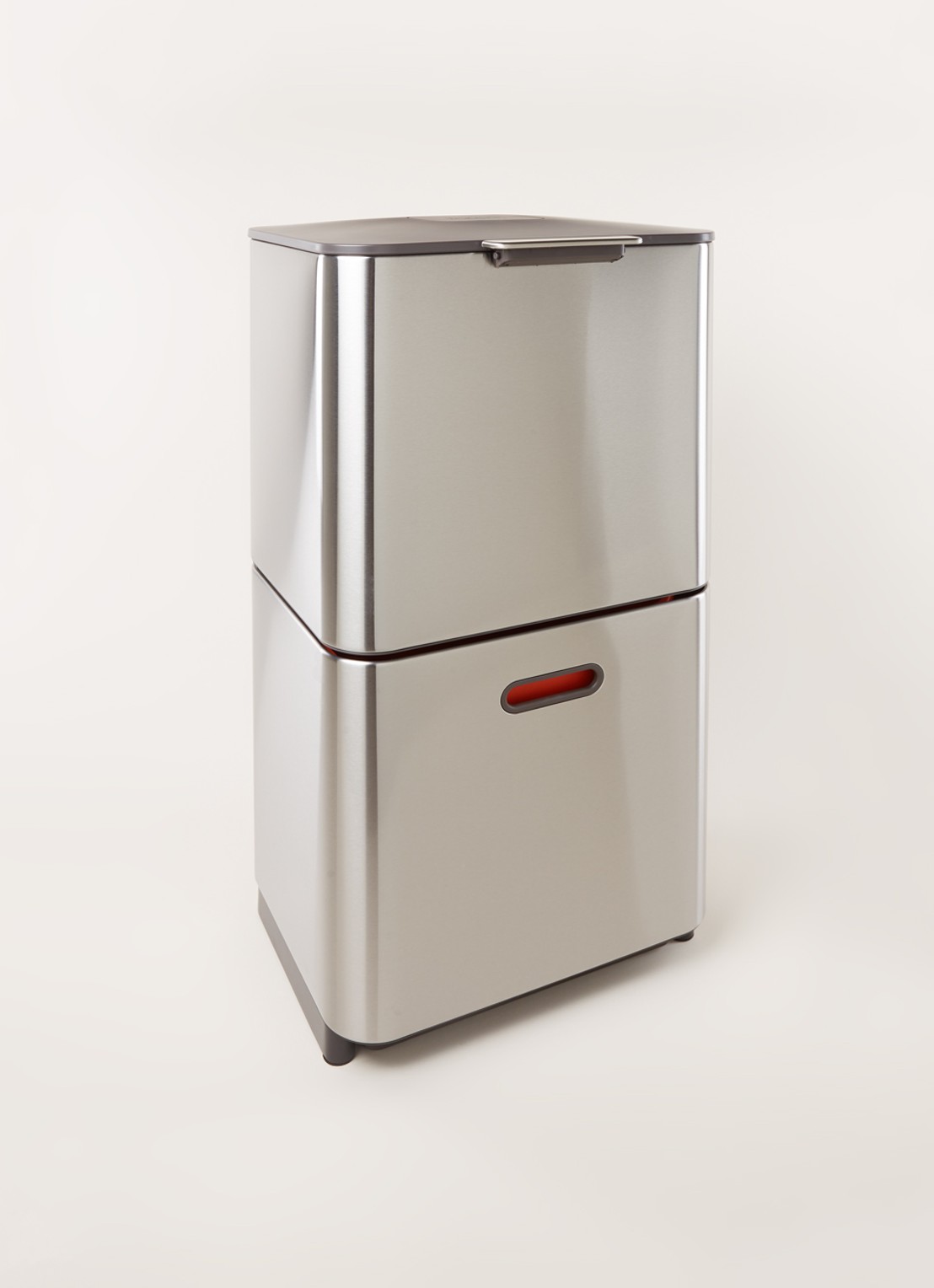 Joseph Joseph Totem Max prullenbak 60 liter - voorkant 2 zilver